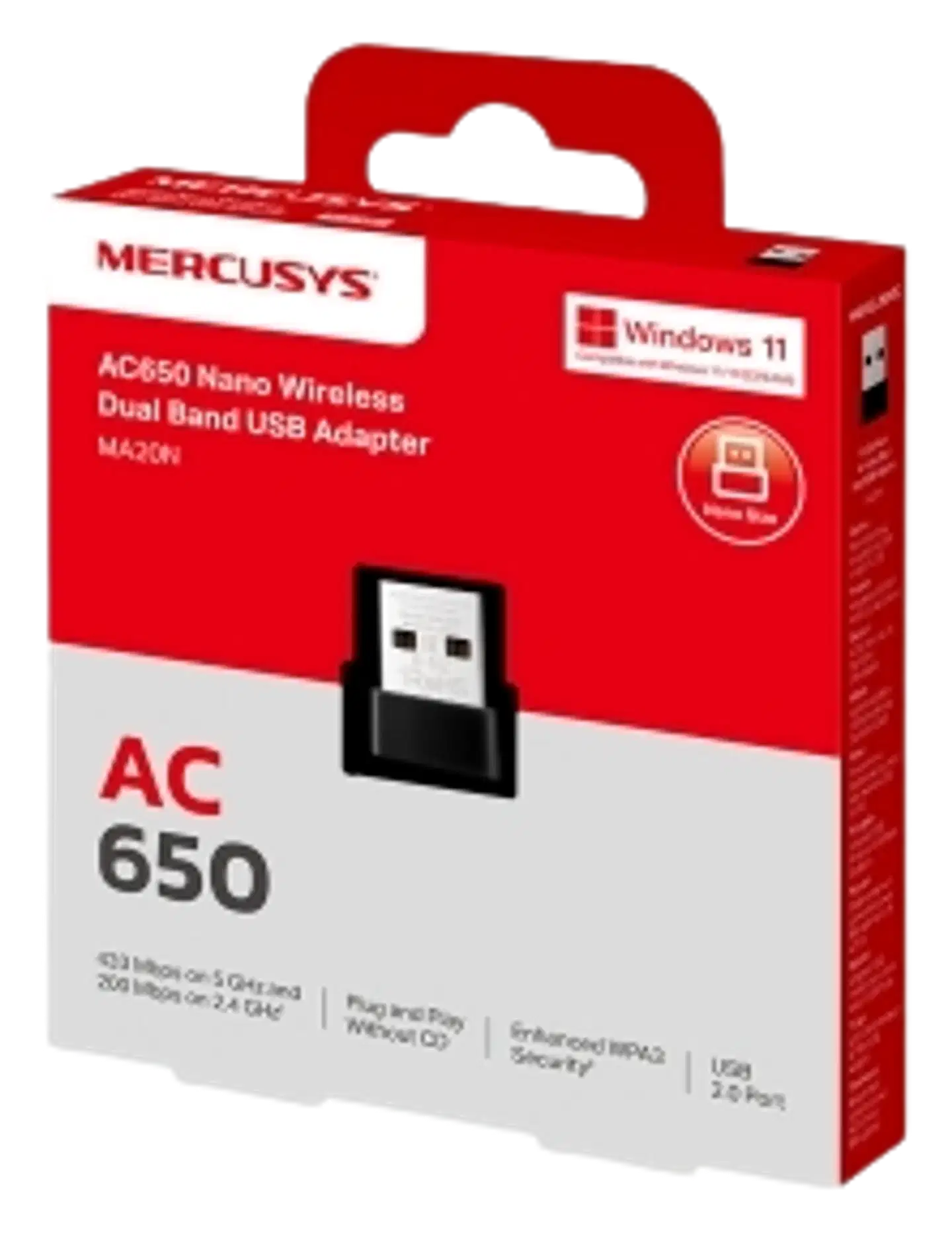 Mercusys MA20N Nano USB Wi-Fi -adapteri - 3