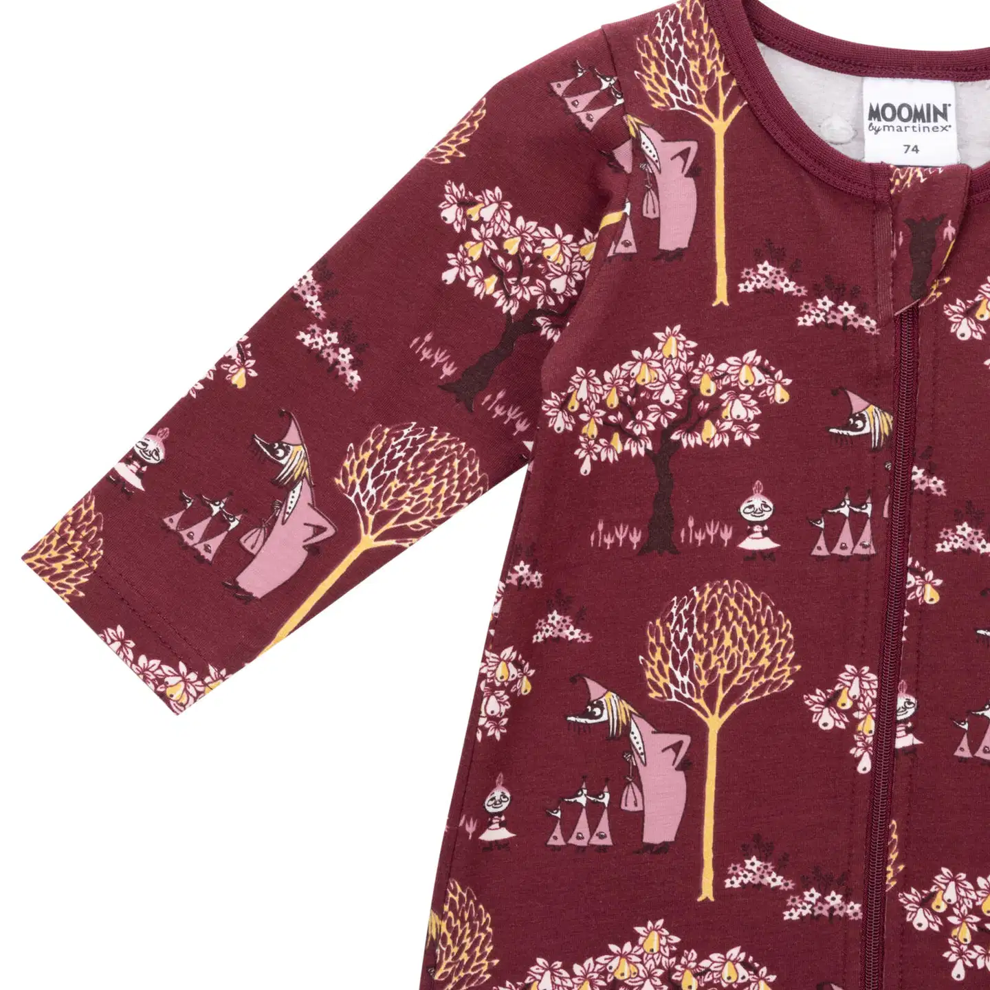 Muumi vauvojen pyjama Vilijonkka 593267 - burgundi - 3