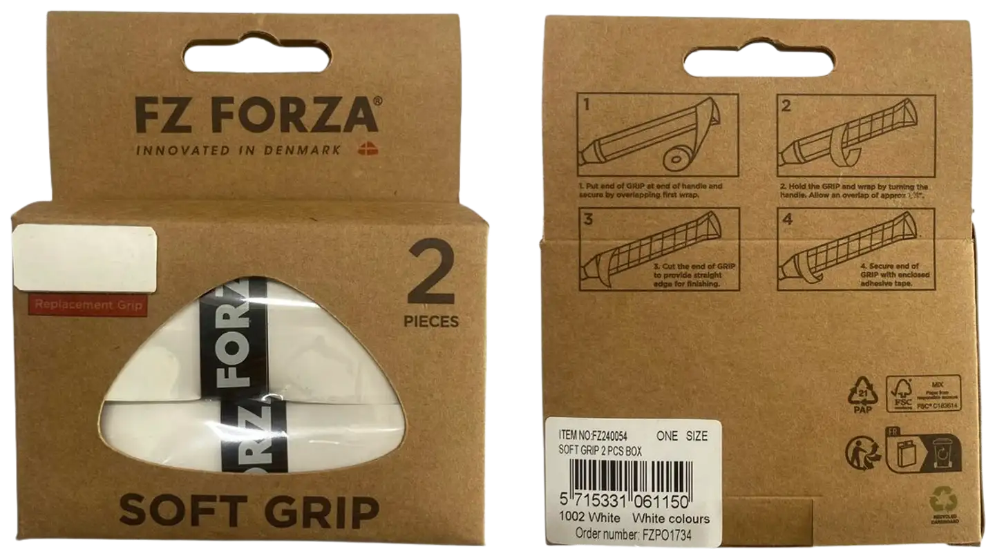 FZ Forza Soft Grip 2kpl (paksu grip, valkoinen) - 1