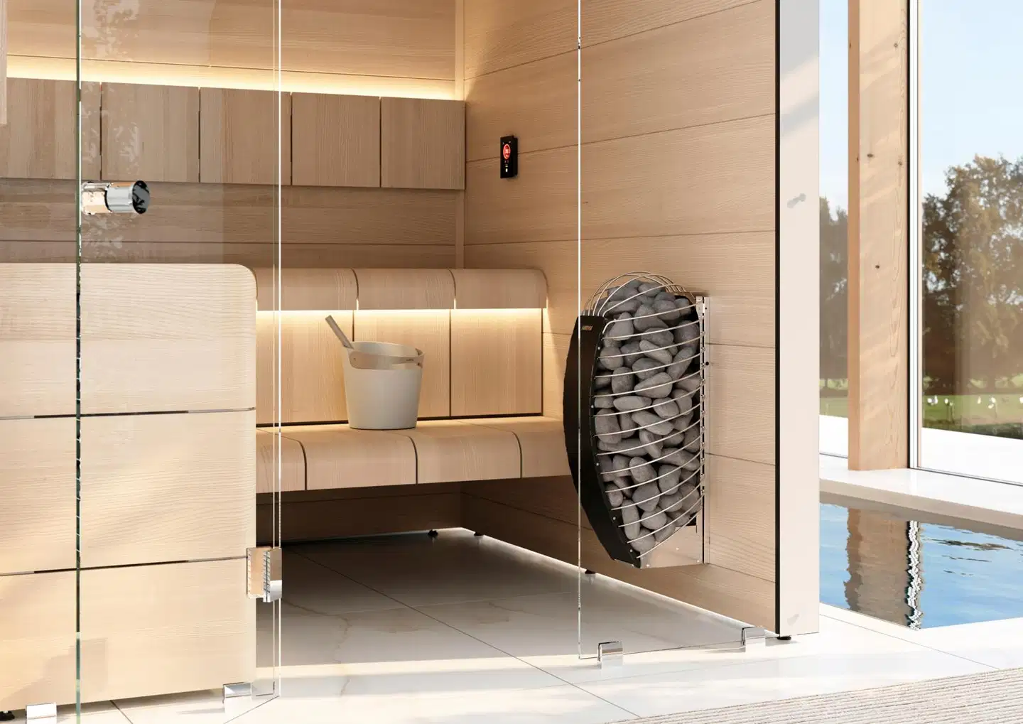 Sähkökiuas Harvia Spirit SP60FC WiFi 6,0 kW - 4