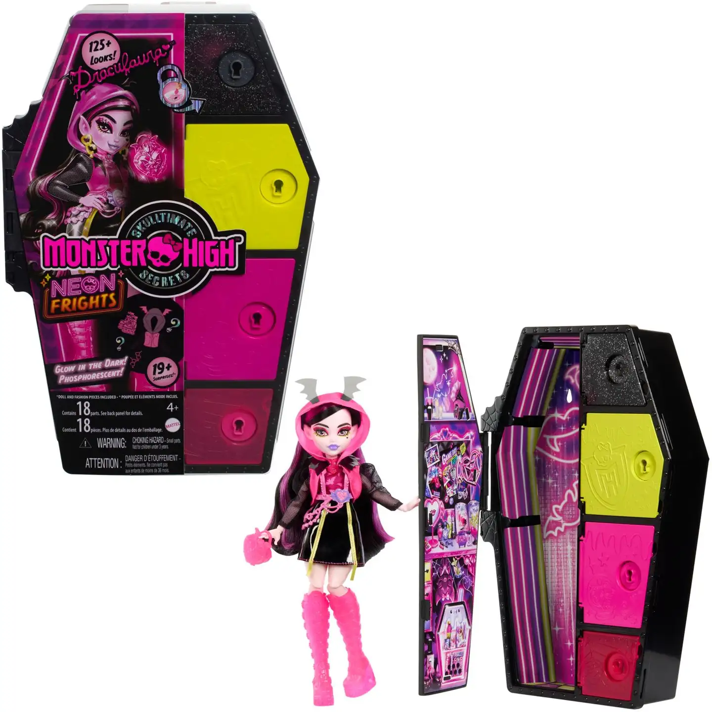 Monster High Skulltimate Secrets Draculaura -muotinukke - 1