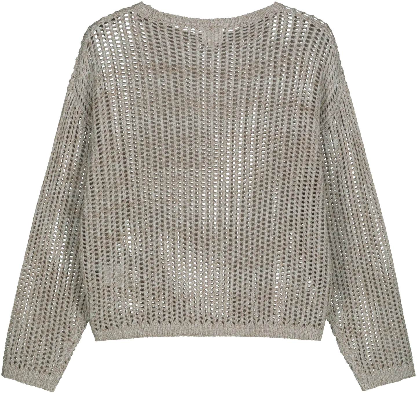 WKLY. naisten neulepusero acid wash 213W000156 - SAND - 2