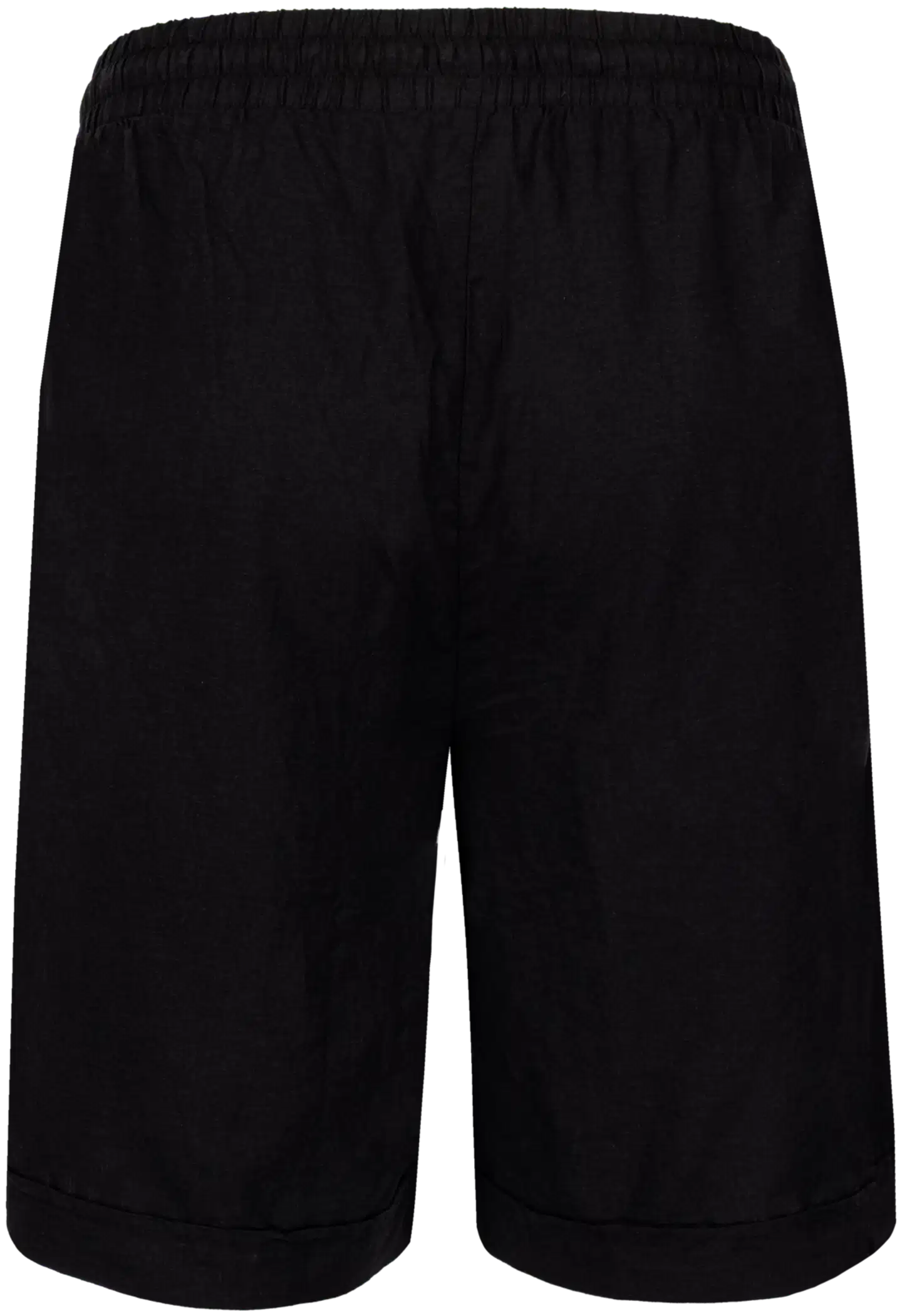 House naisten bermuda-shortsit pellavasekoitetta 222HP16333, D-mitoitus - Black linen - 3