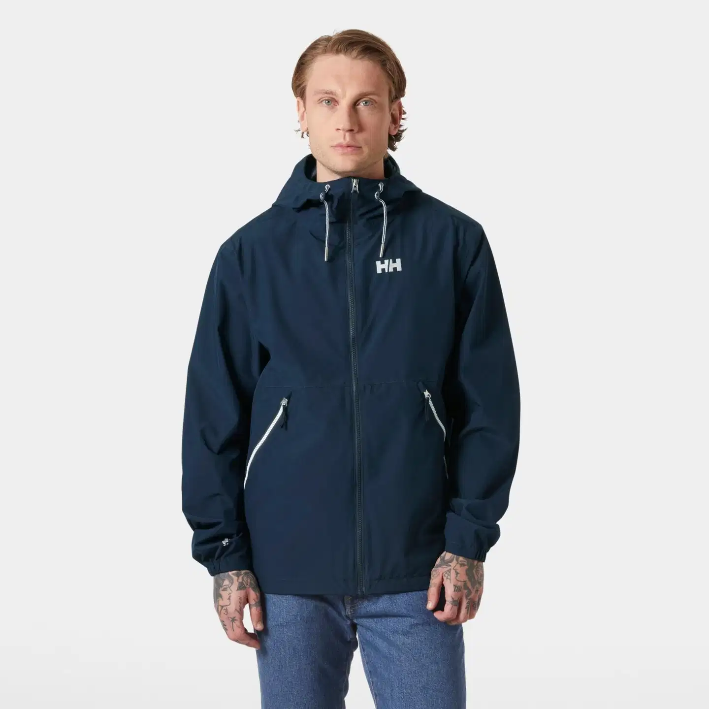 Helly Hansen miesten ulkoilutakki Sandoy Rain 54320 - Navy - 3
