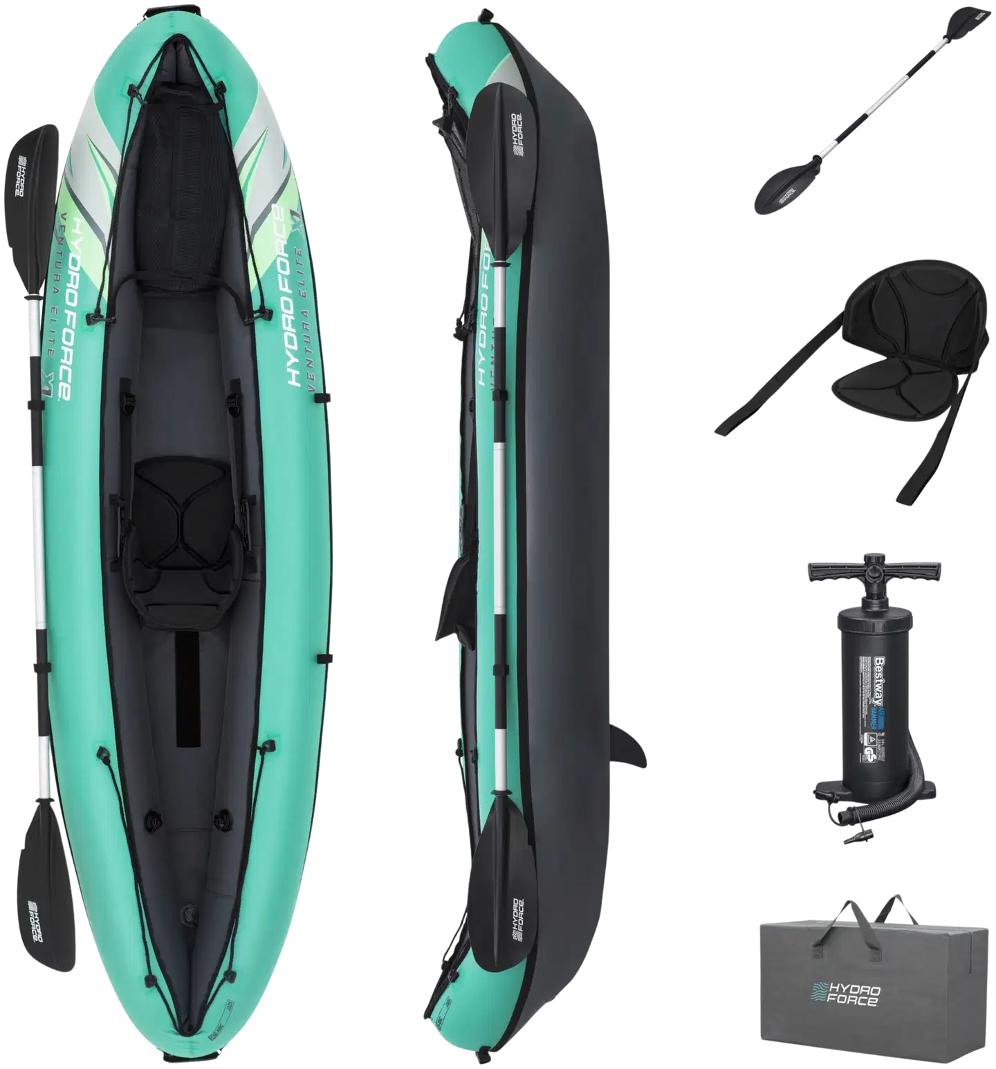 Bestway Hydro-Force Ventura -kajakki 280 x 86 cm - 1