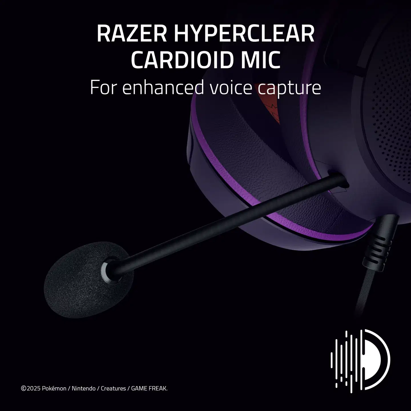 Razer Kraken Kitty V2 kuulokkeet, Pokemon Gengar edition - 9