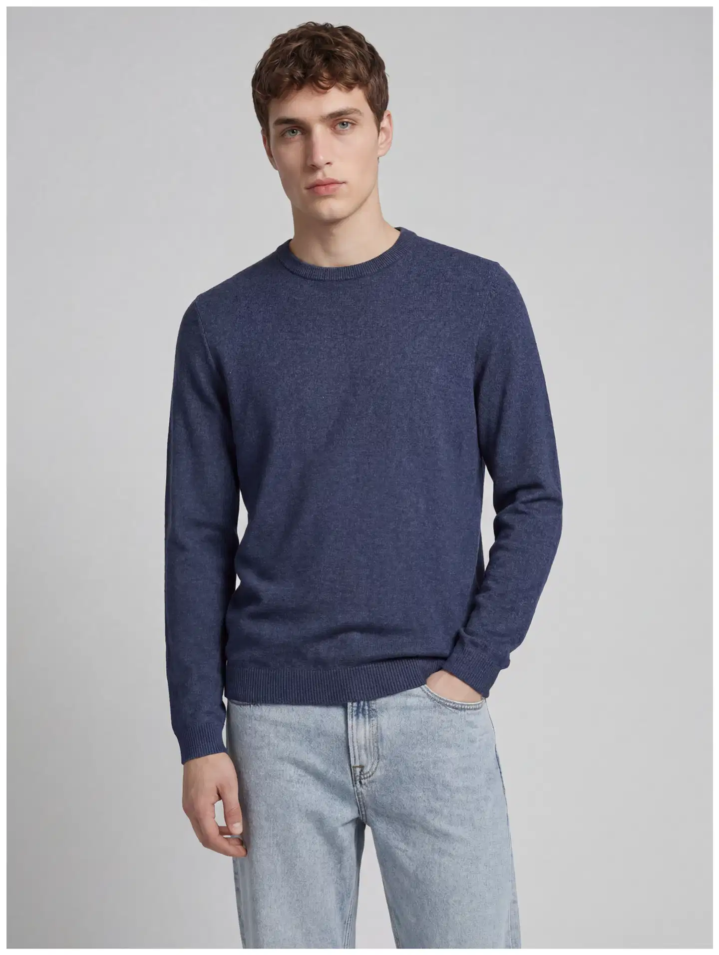 JJ REBEL miesten neule  Jrebcallum - Vintage Indigo - 3