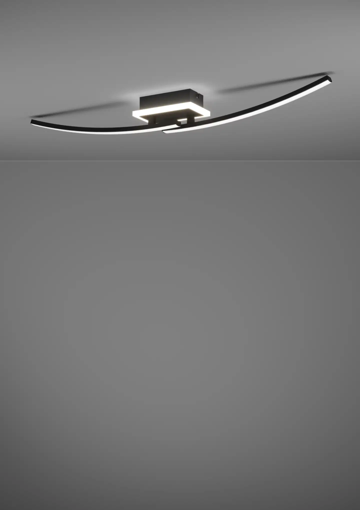 EGLO kattovalaisin Lungolago LED 12W 74x14 cm musta/valkoinen - 6