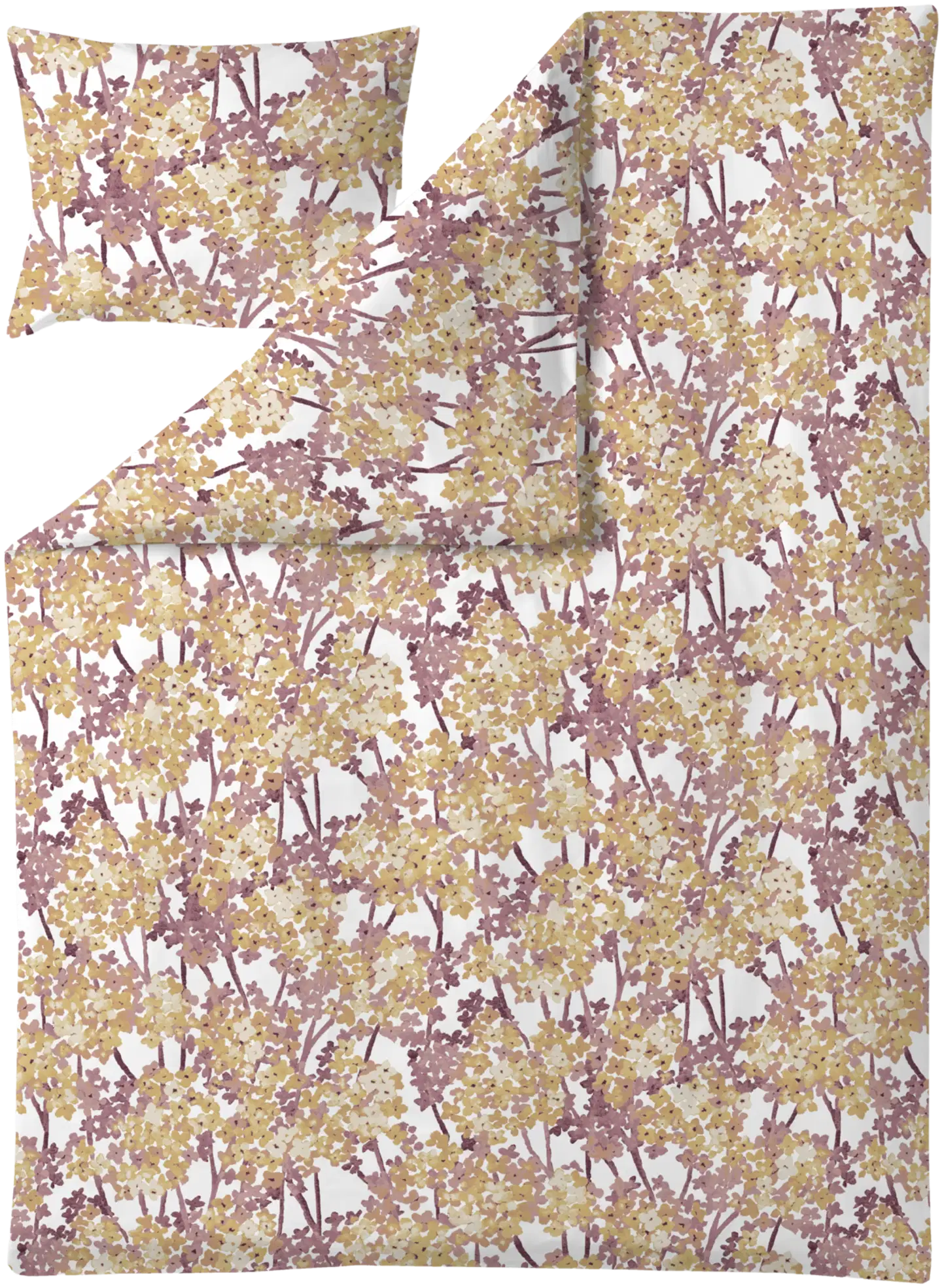 Finlayson satiini (Lyocell) pussilakanasetti Helvi 150X210+50X60 roosa-keltainen - 1