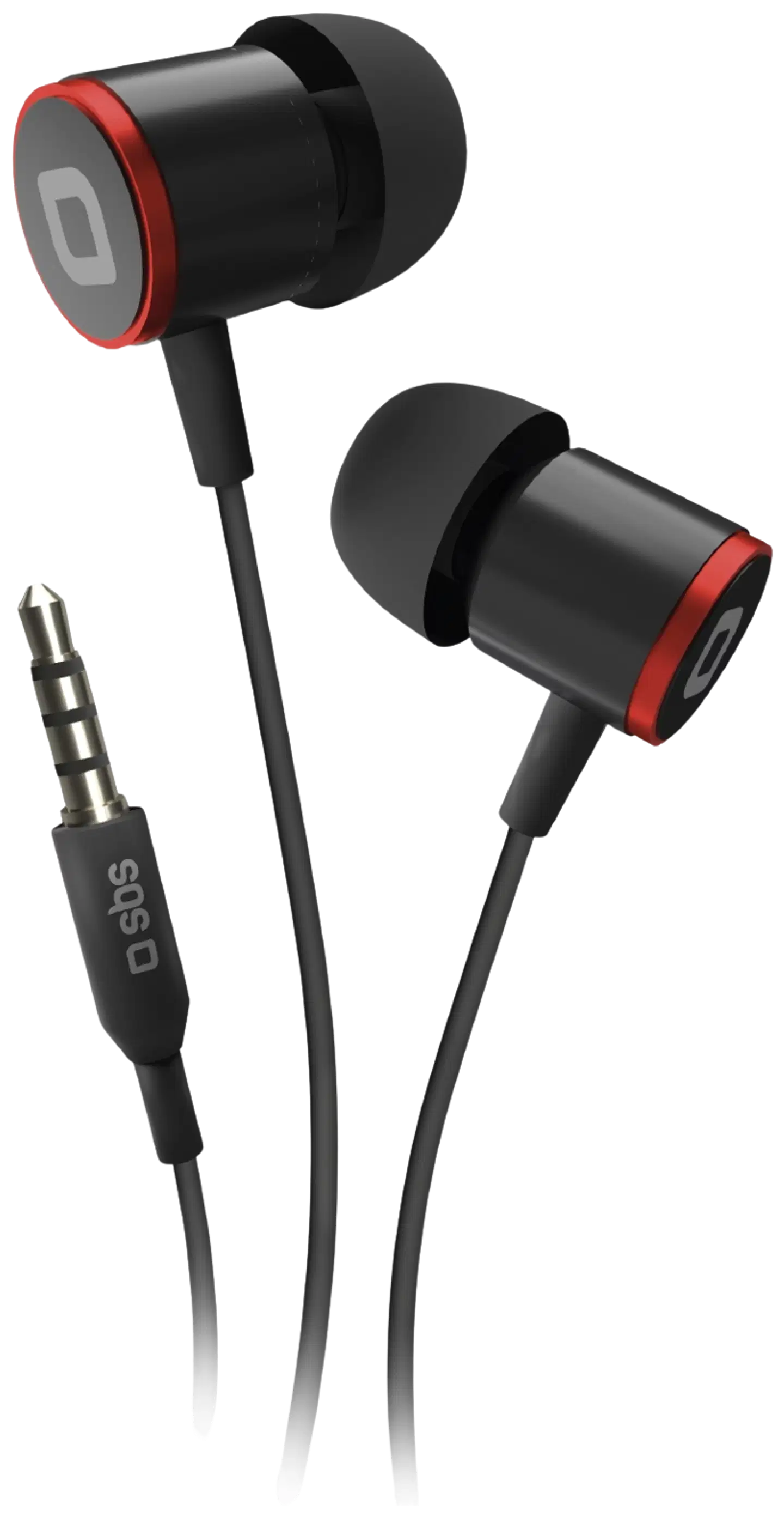 SBS langalliset nappikuulokkeet 3.5mm liittimellä Studio Mix 100, musta - 1