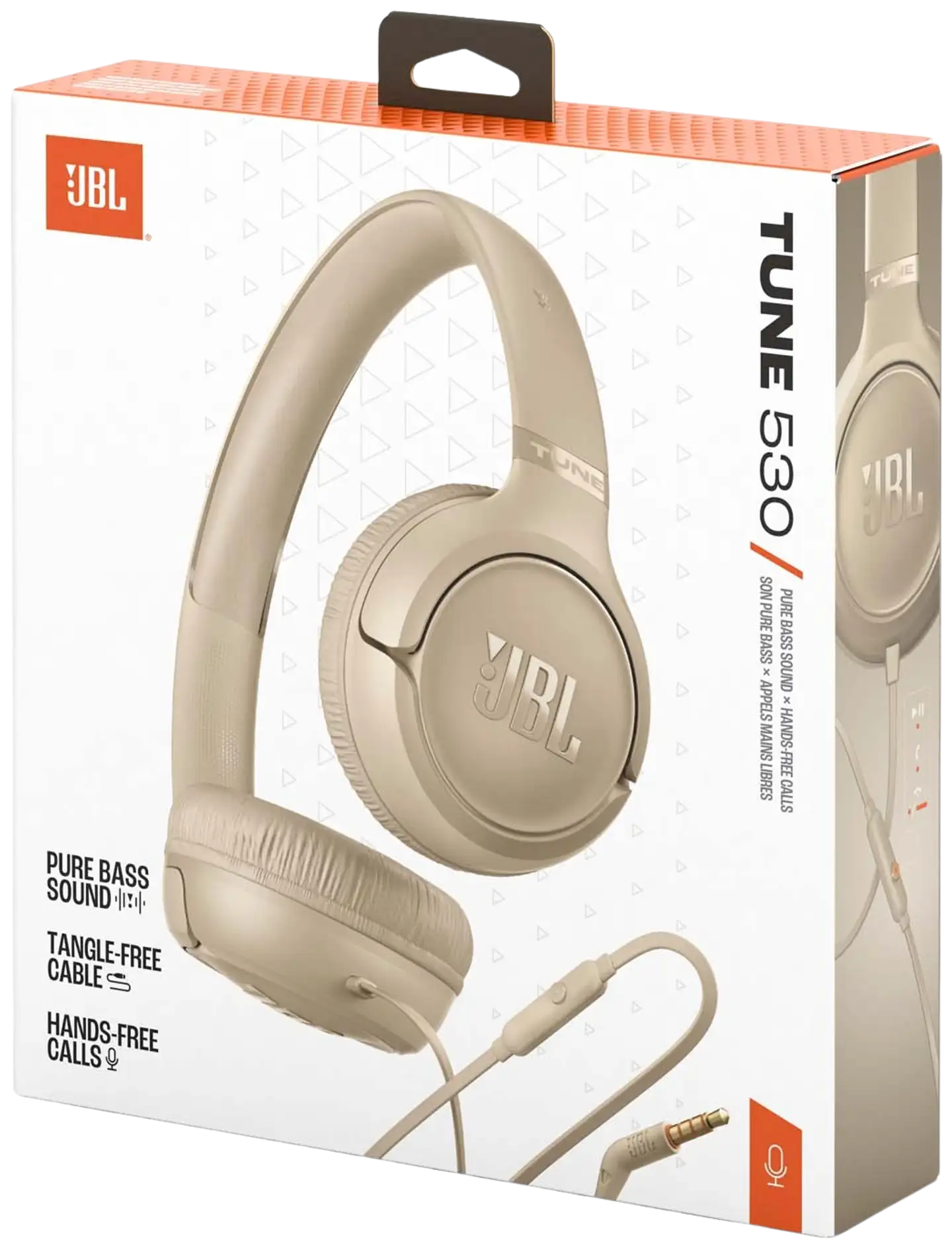 JBL langalliset sankakuulokkeet 3,5mm liitännällä Tune 530 beige - 10
