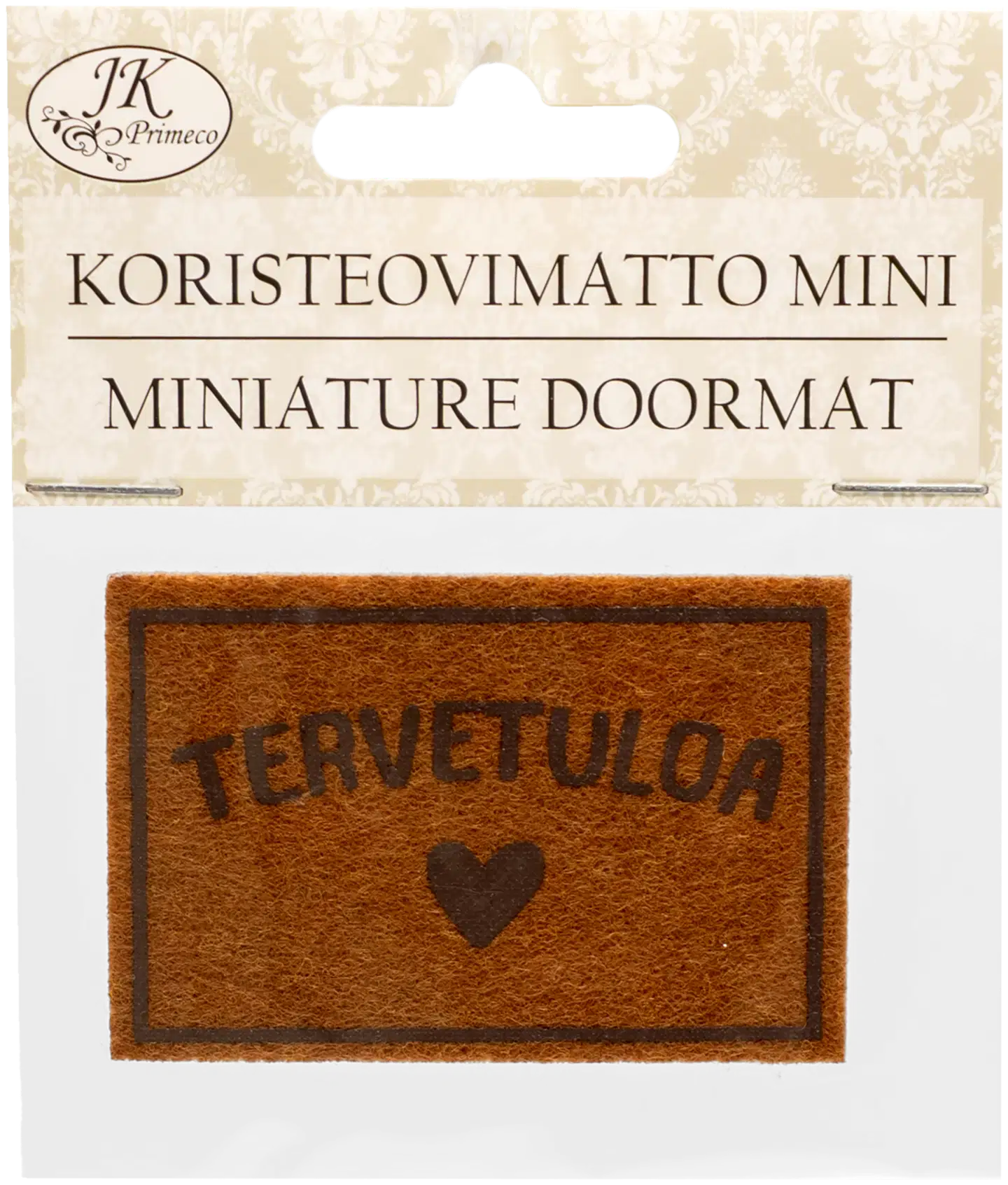 J.K. Primeco Koristeovimatto mini ruskea - 1