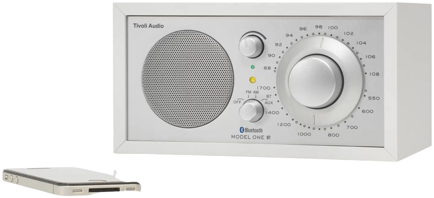 Tivoli Audio Bluetooth-pöytäradio Model One BT valkoinen/hopea - 3