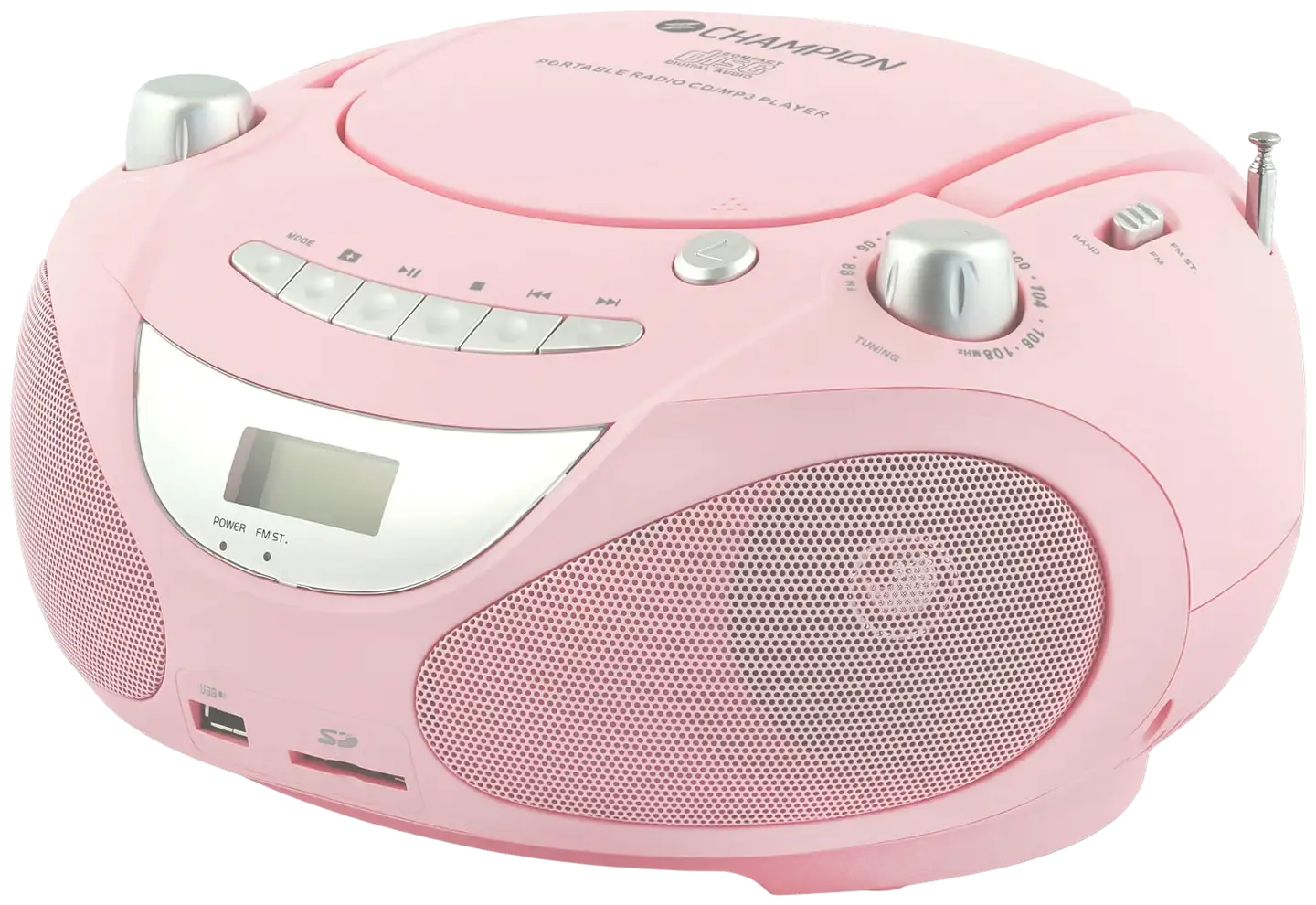 Champion CD-radio ABB200P pinkki - 1