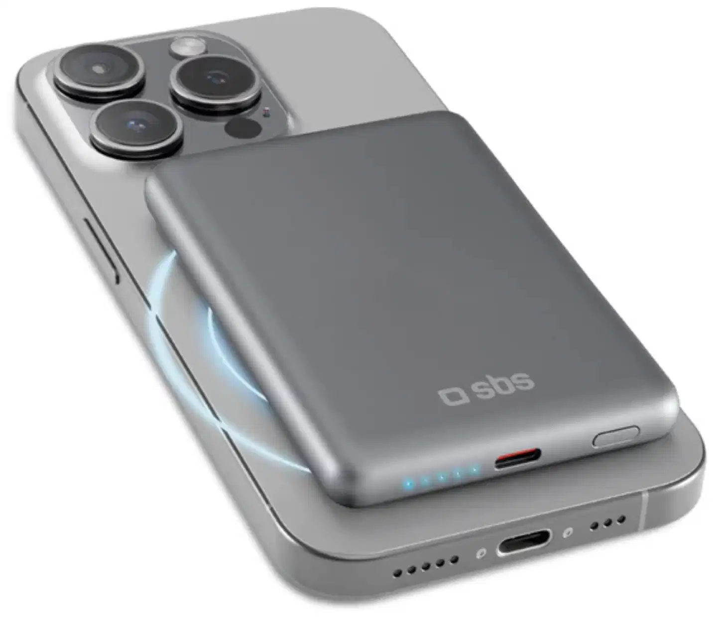 SBS varavirtalähde Magsafe Slim 5000 Mah hopea - 1
