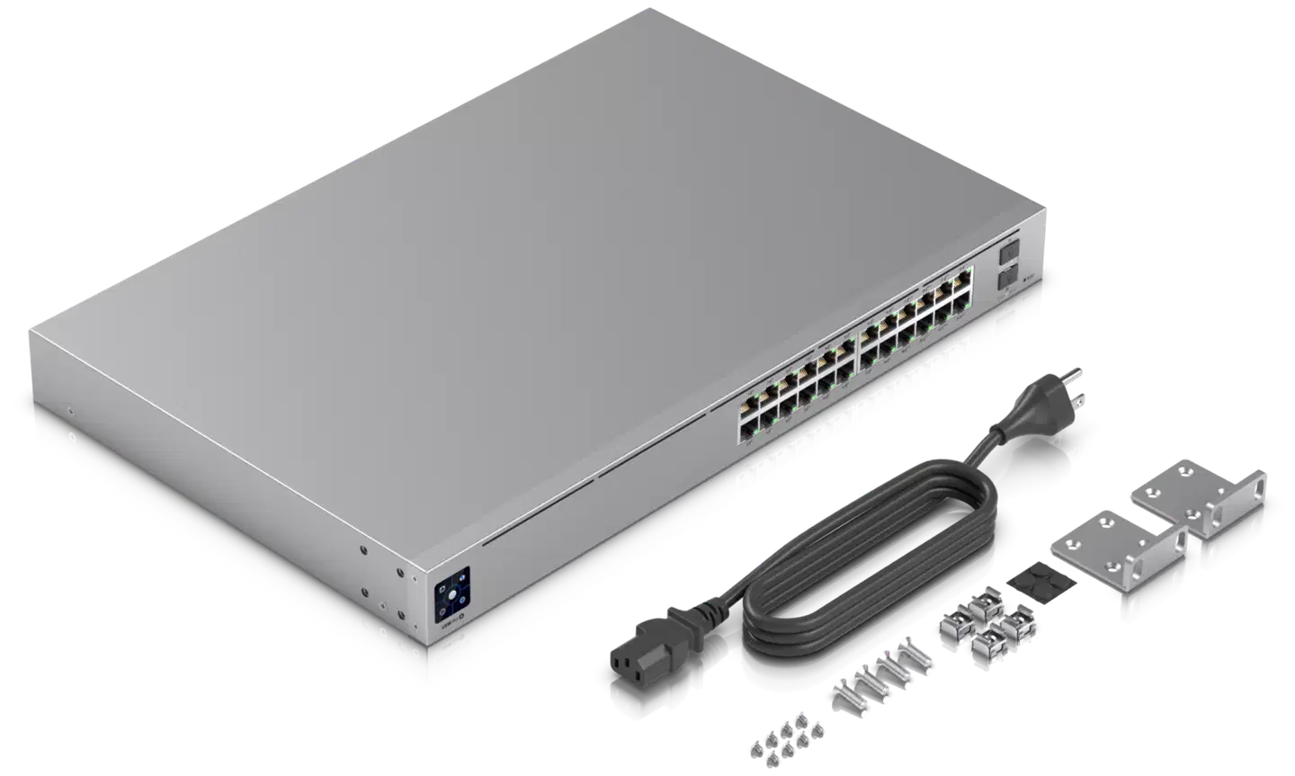 Ubiquiti 24-porttinen gigabit PoE -kytkin Layer 3 -ominaisuuksilla USW-PRO-24-POE - 7