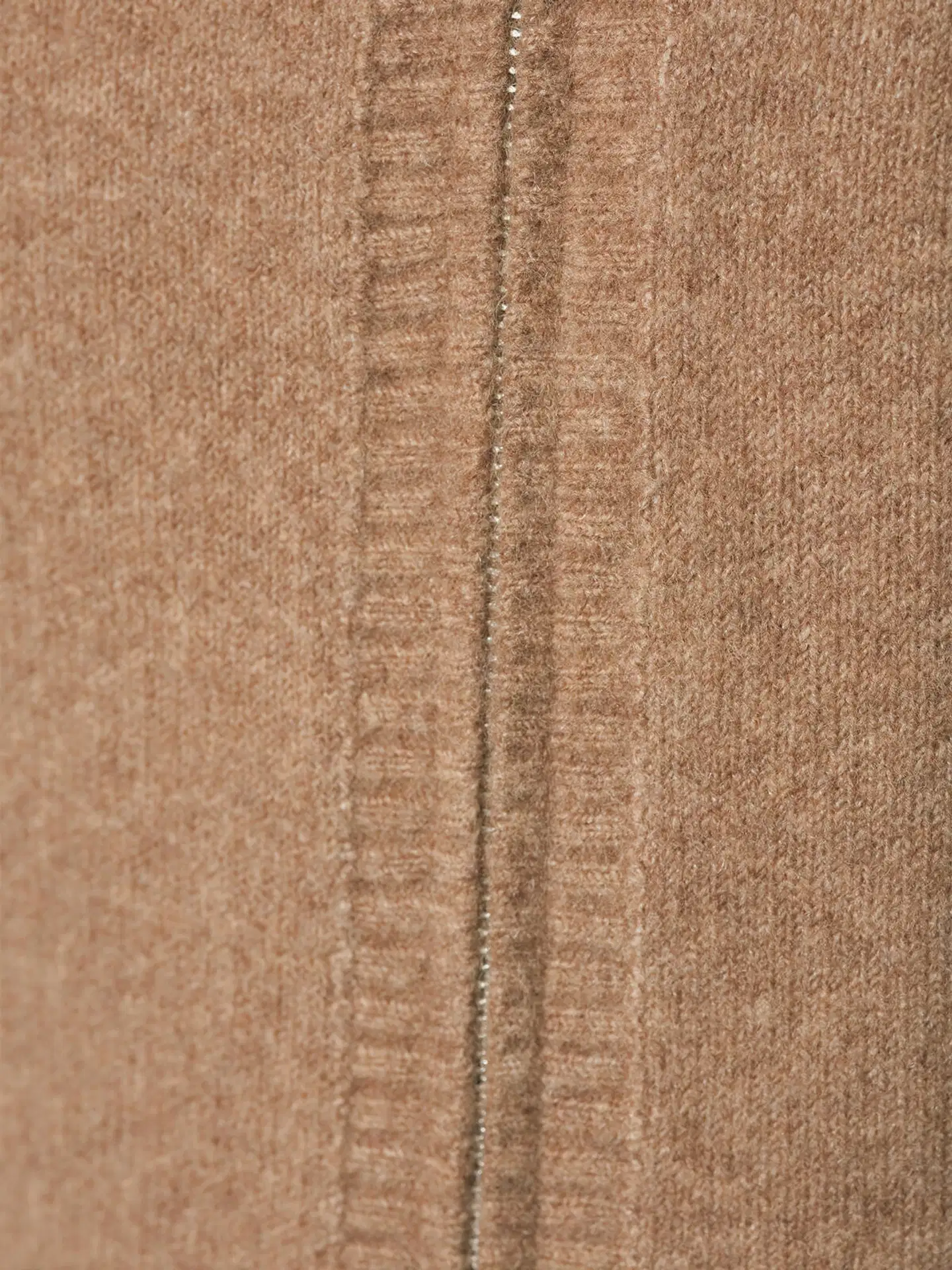 WKLY. miesten pehmeäpintainen vetoketjullinen neuletakki 195W362671 - brown melange - 7