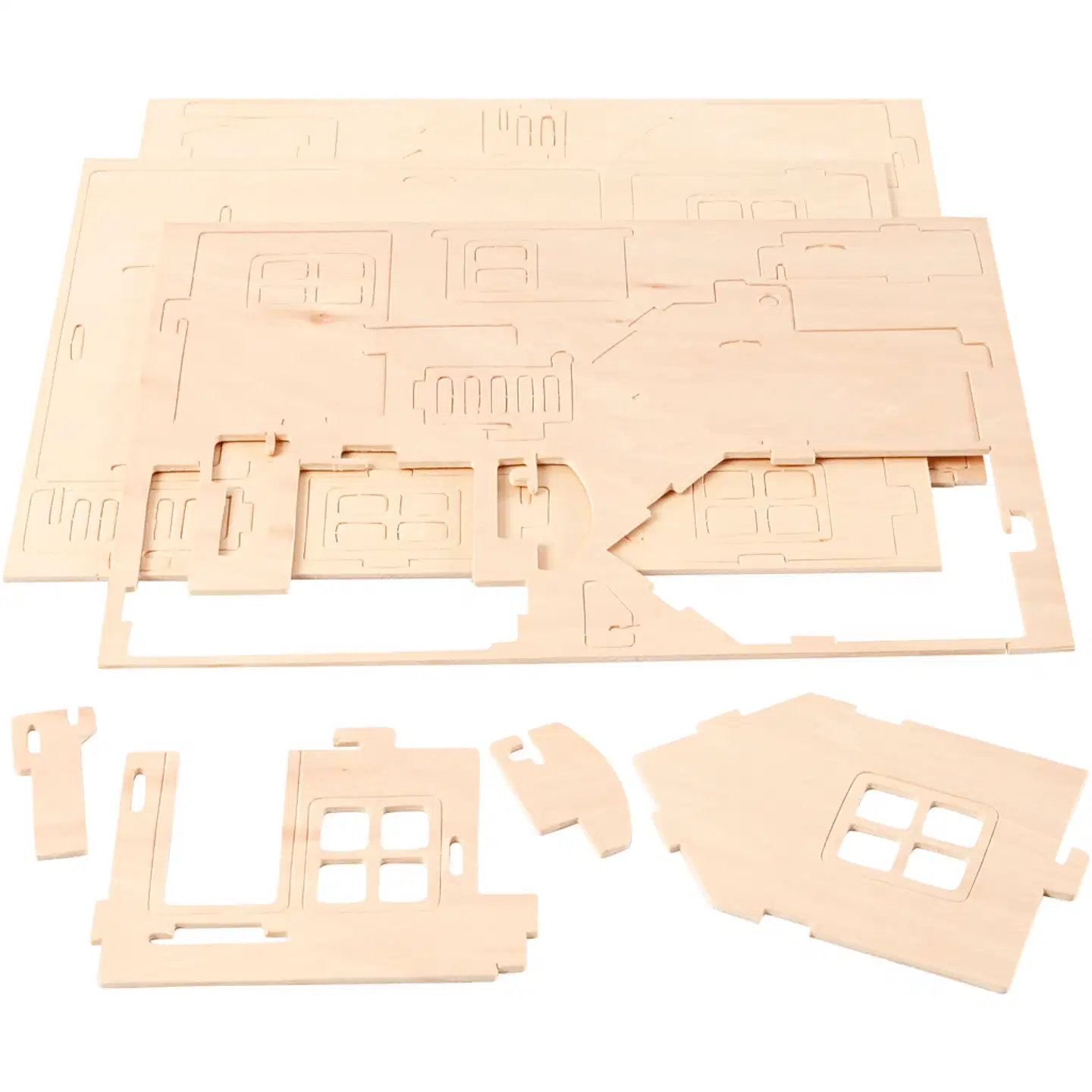 Creativ Company 3d-palapeli talo terasseineen miniatyyri - 4