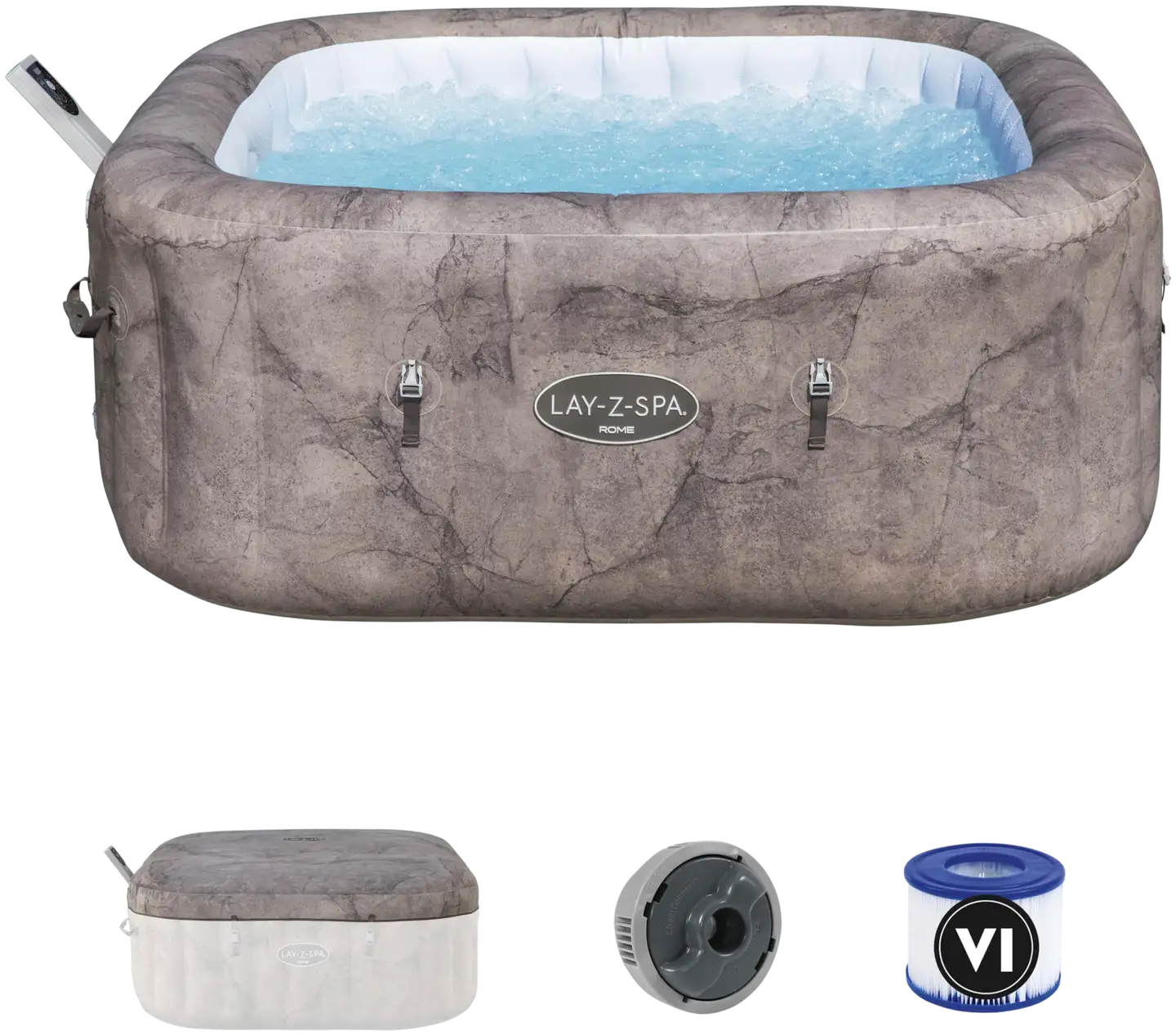Lay-Z-Spa Rome Ultrafit Smart Airjet 180X180X71 Cm - 2