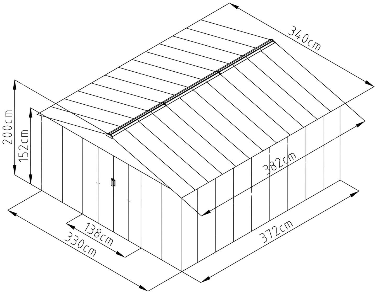 Fornorth pihavarasto, 12.99m2 - 10