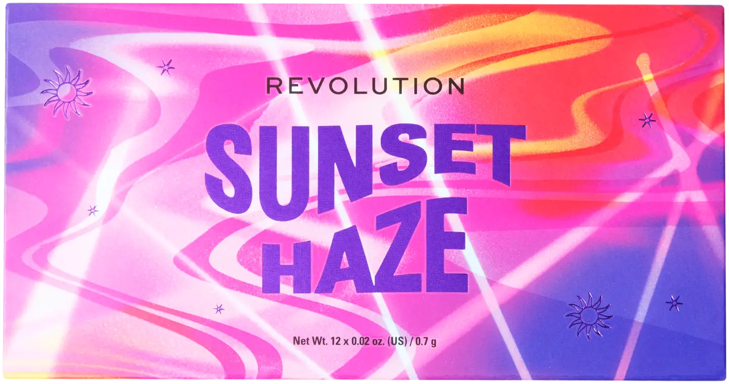 Revolution sunset haze luomiväripaletti 12 kesän kuumaa sävyä - 2