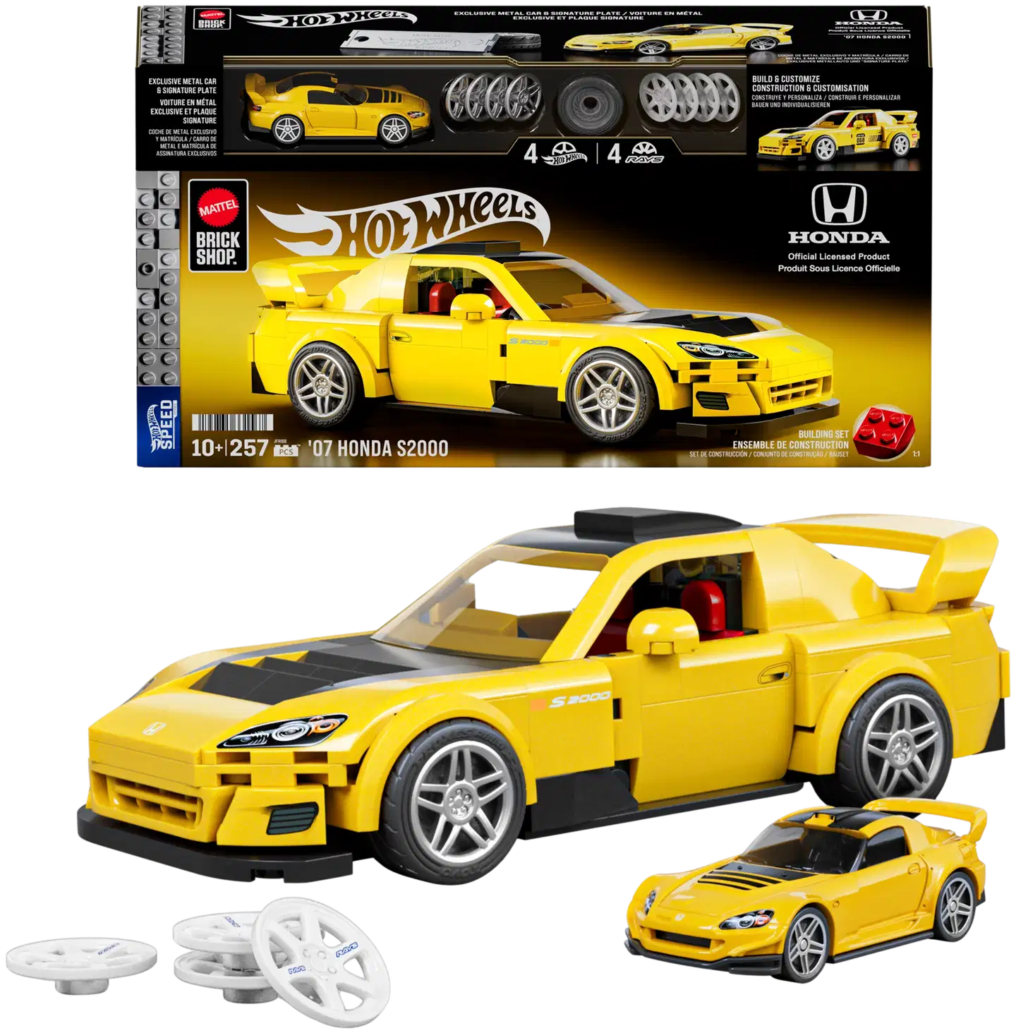 Mattel Brick Shop Hot Wheels speed series '07 honda s2000 - 1