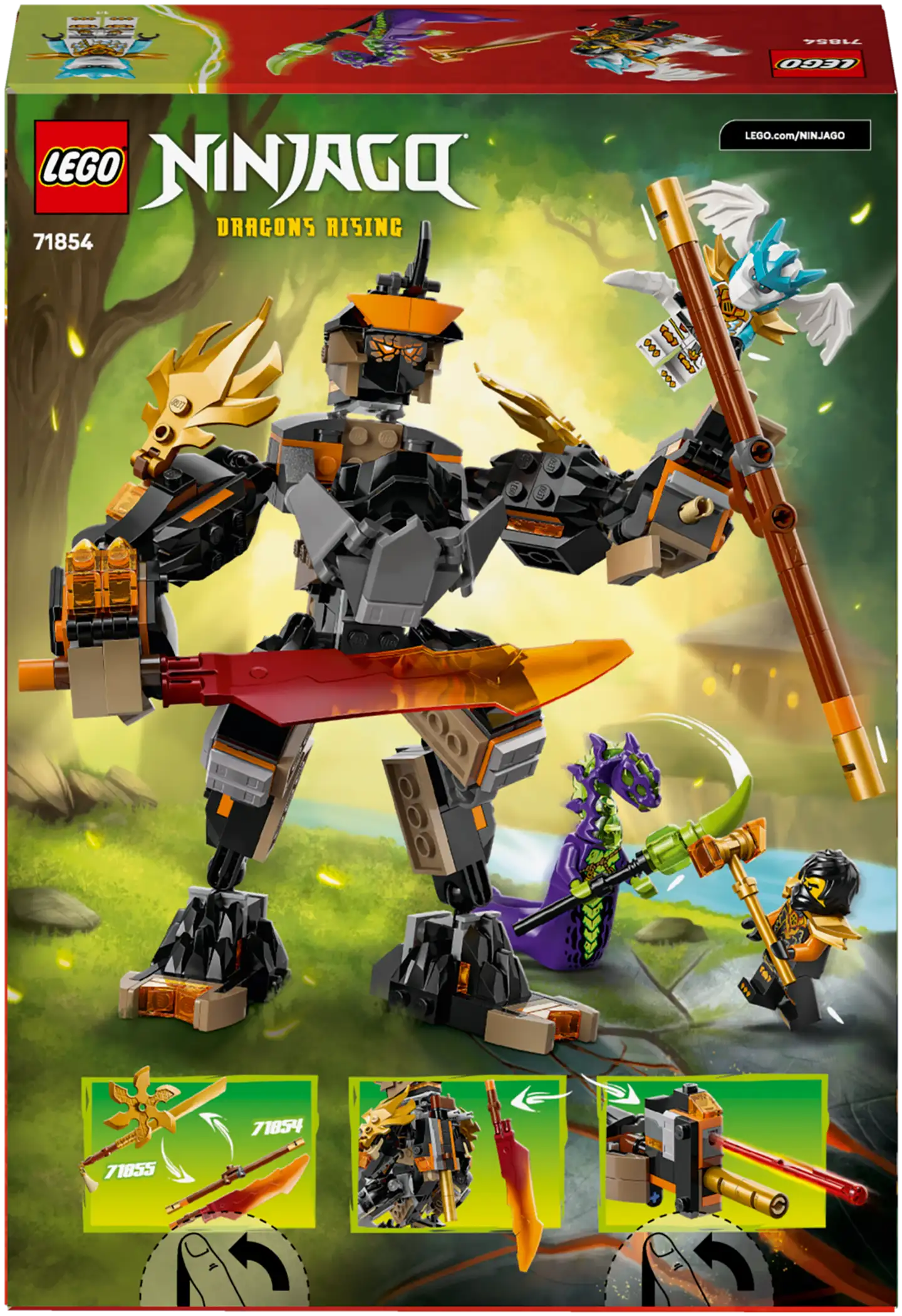LEGO® Ninjago 71854 Colen tehtävärobotti ja Lohikäärme-Zane - 5