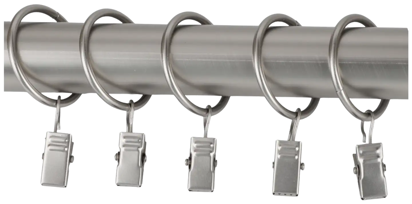 Ihanin verhorenkaat nipistimellä teräs 32/38 mm 10kpl/pss - 1