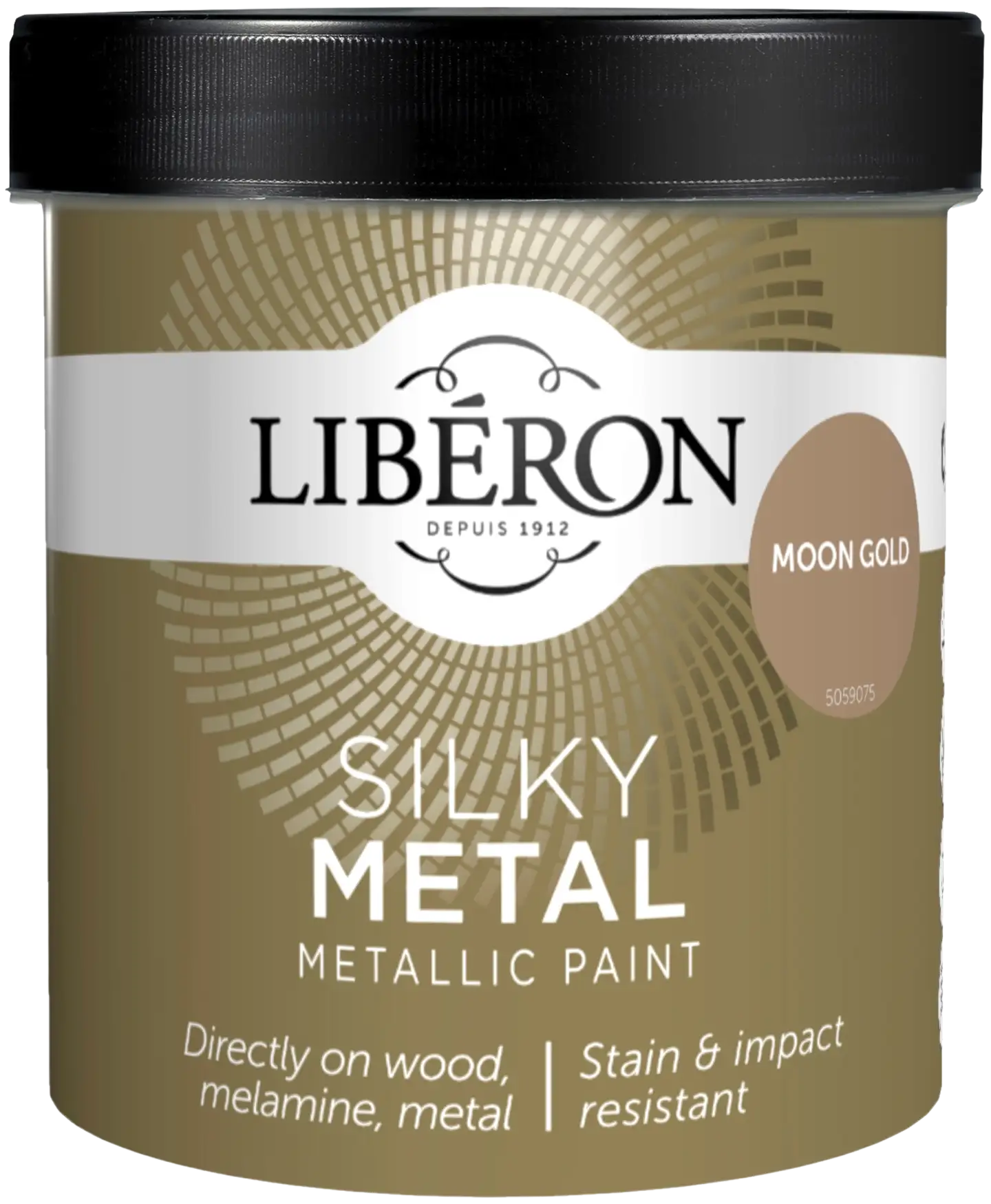 Liberon Silky Metalliefektimaali 500ml Moon Gold gloss - 1