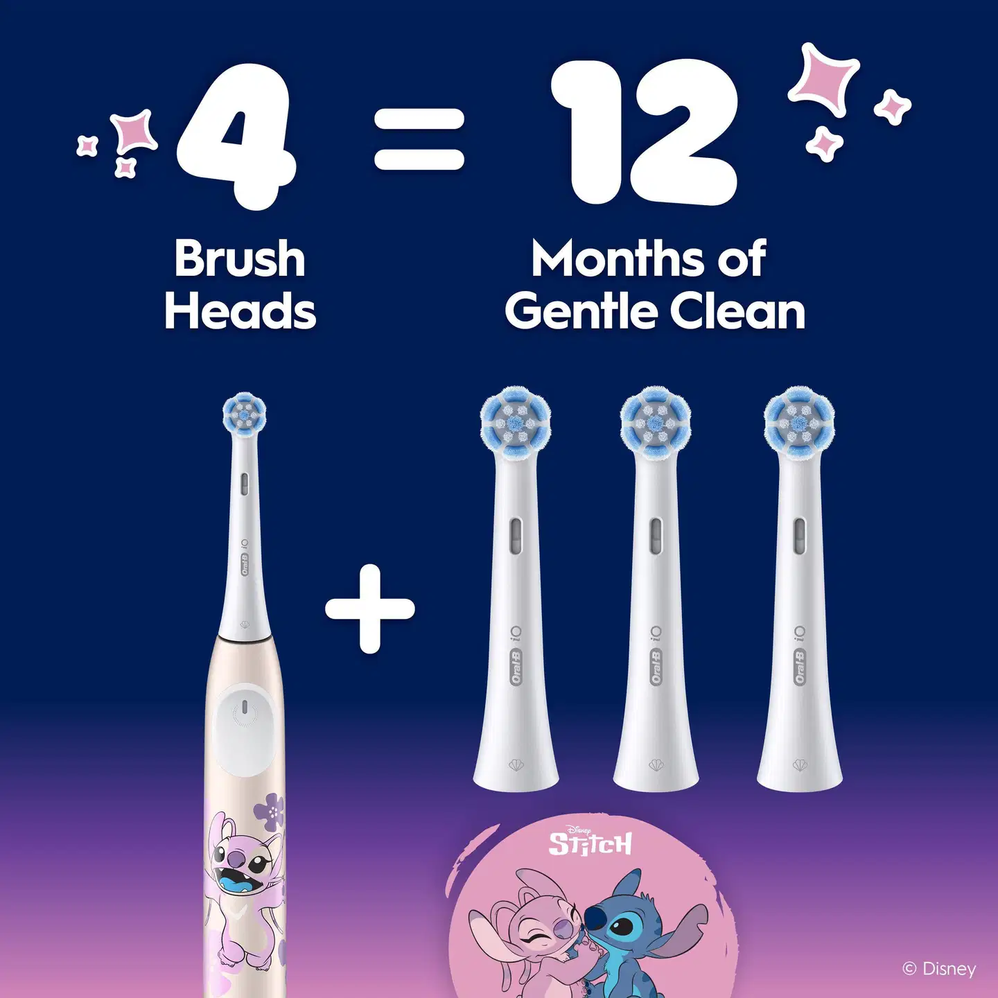 Oral-B iO Kids Angel vaihtoharjat, 4 kpl - 6