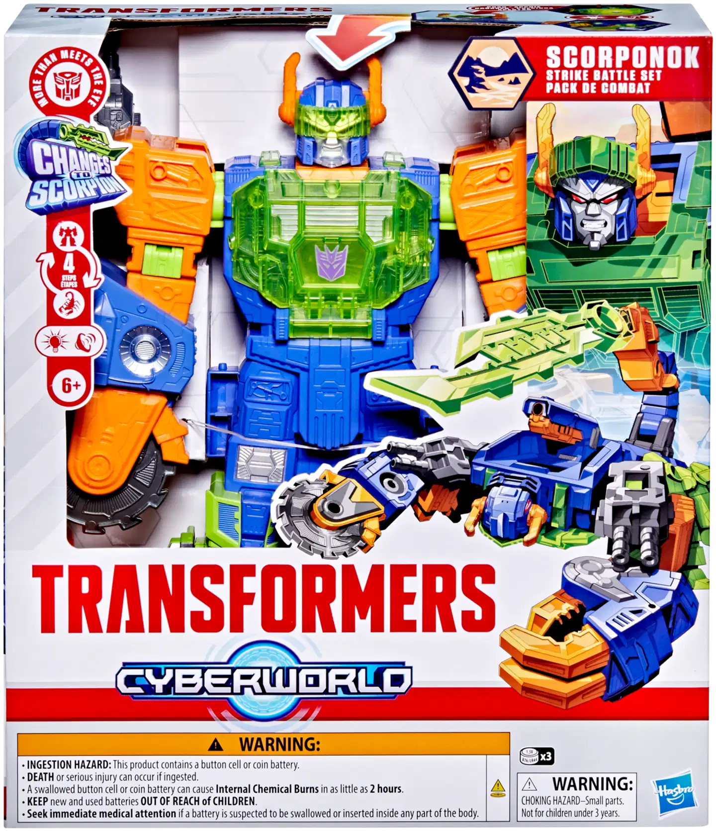 Transformers Cyberworld hahmo Scorponok strike battle 35 cm - 1