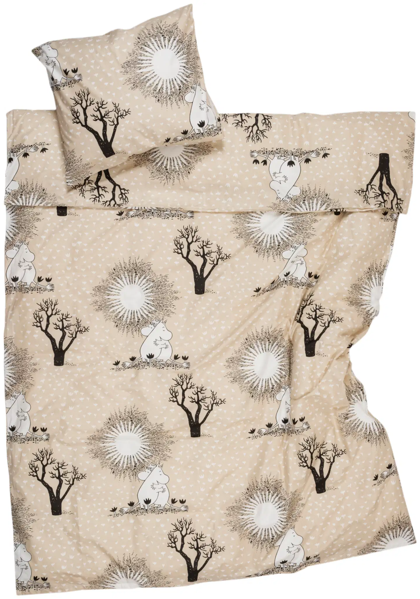 Moomin Arabia  Muumi p.lak.set. 150x210 Rakkaus bg  GOTS - 1