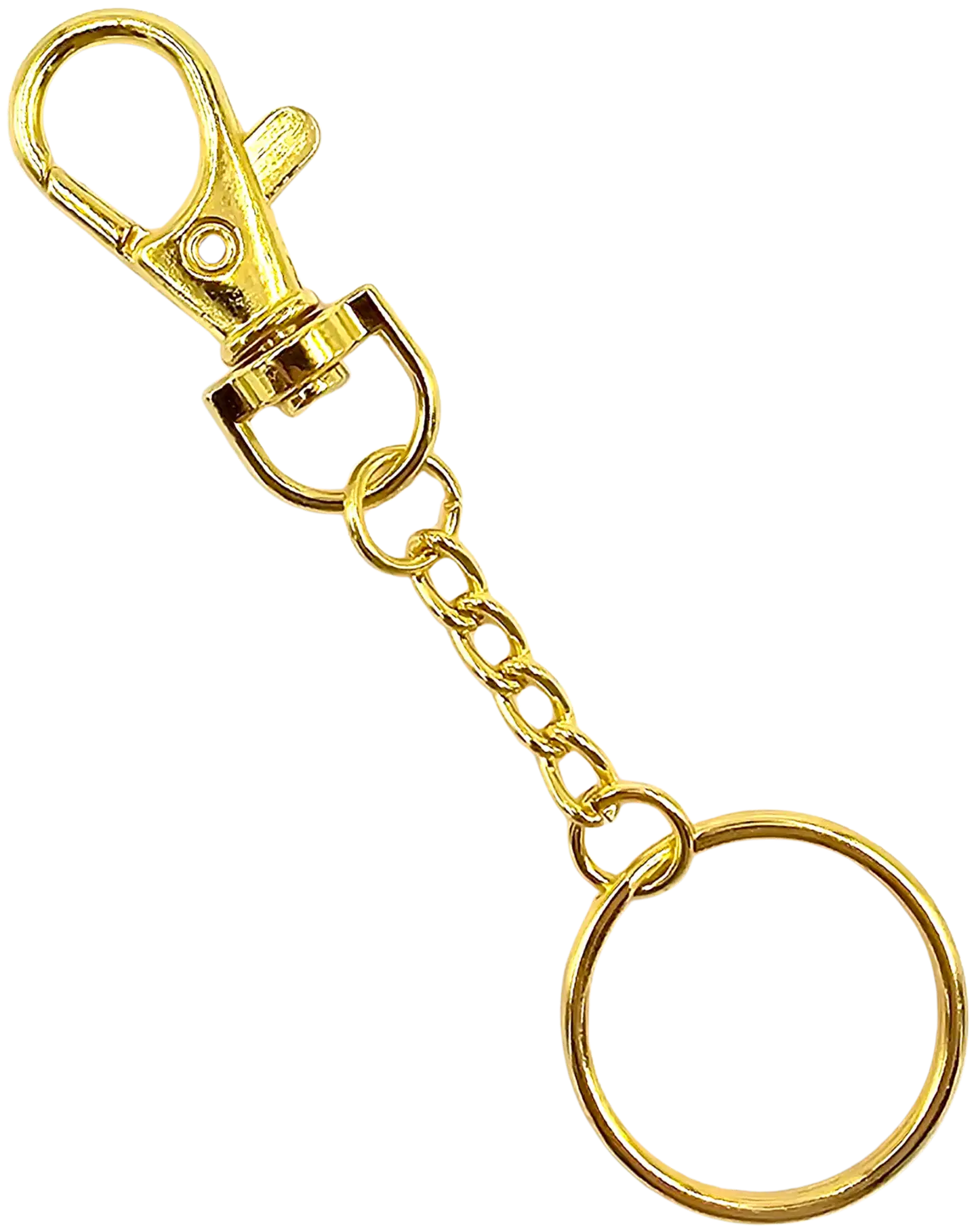 J.K. Primeco avainrengas karabiinilukolla kulta 5kpl - 2