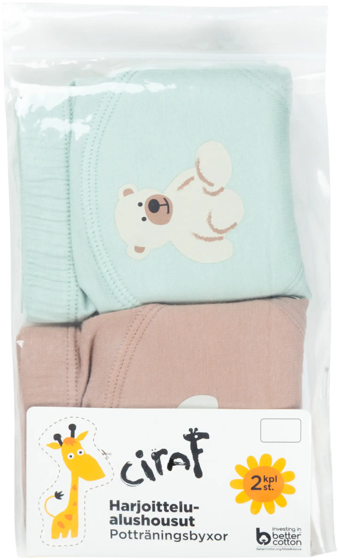 Ciraf lasten harjoitusalushousut Nalle unisex 231H322518 - Surf Spray & Warm taupe - 3