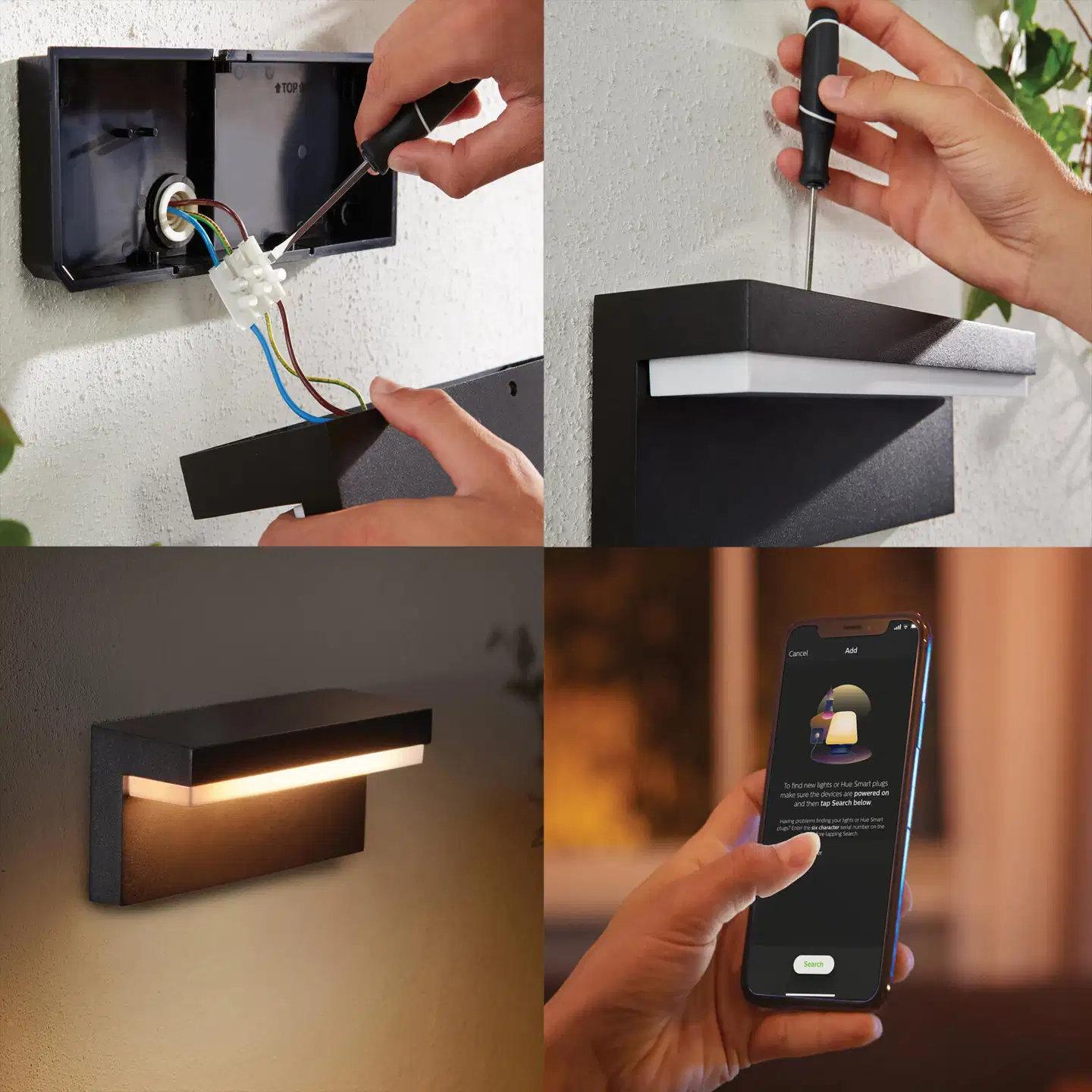 Philips Hue Nyro -seinävalaisin ulkokäyttöön 14W 2000-6500K 1020LM musta - 5
