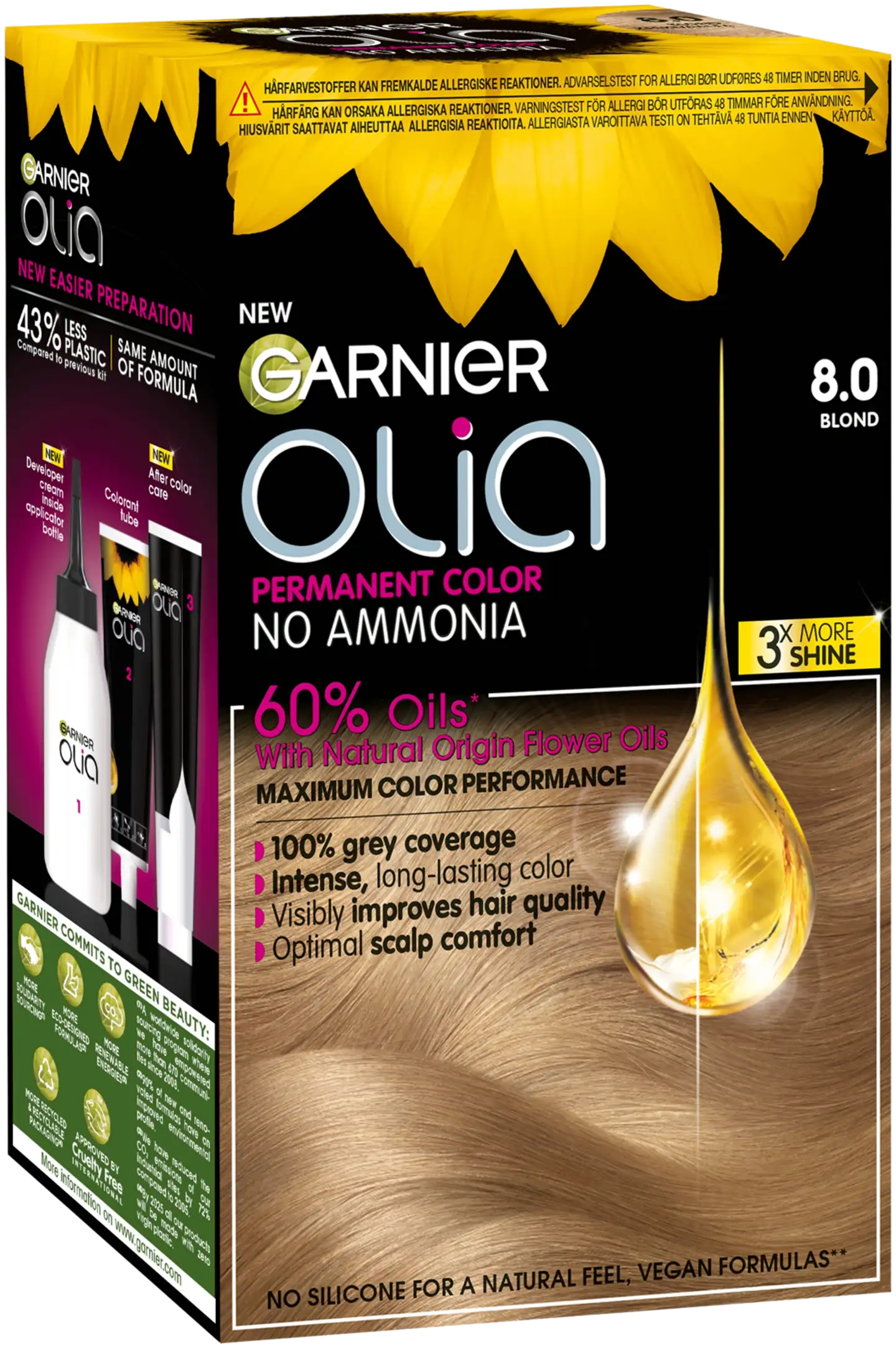 Garnier Olia 8.0 Blond kestoväri 174ml - 2