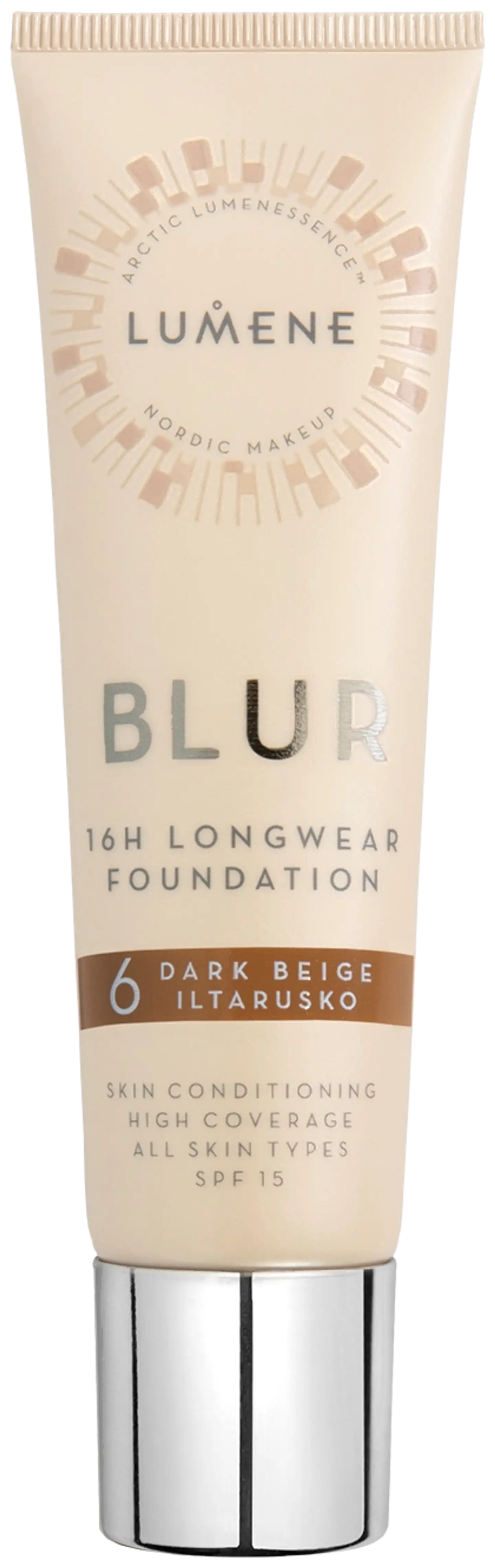 Lumene Blur Pitkäkestoinen meikkivoide SK15 6 Iltarusko 30ml - 1