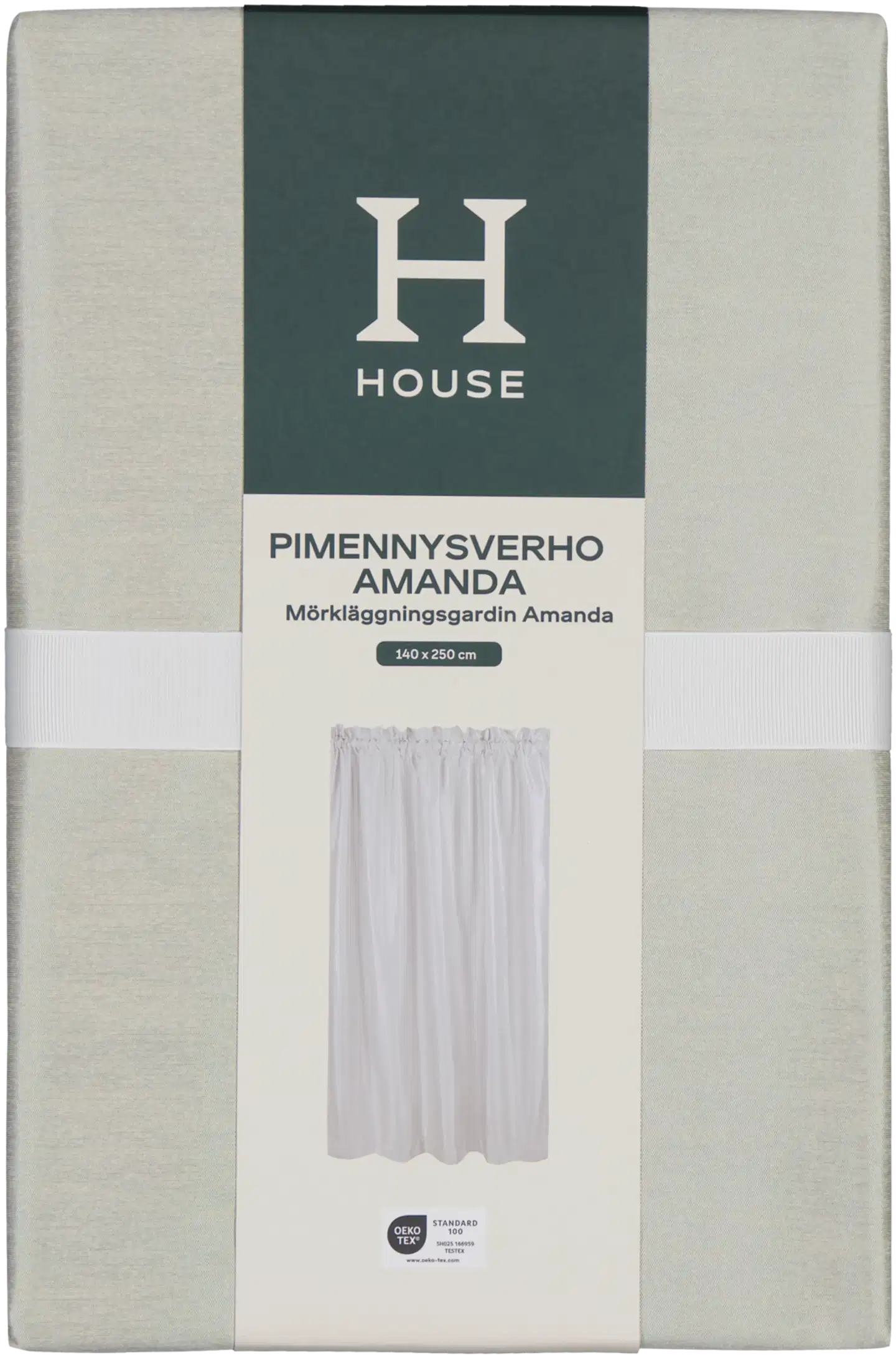 House pimennysverho Amanda 140 x 250 cm - Turtledove - 2