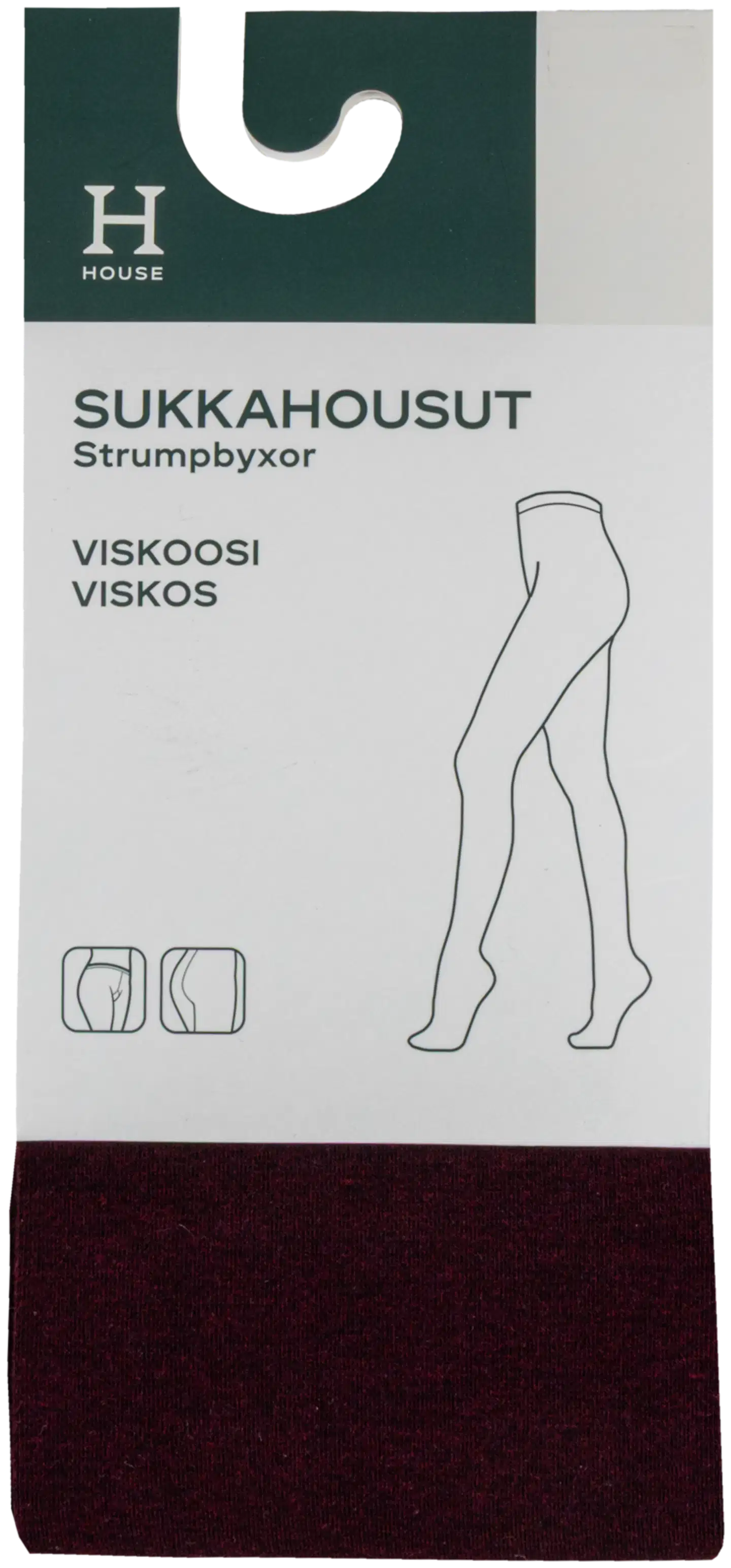 House naisten sukkahousut viskoosi DSHH282606 - Wine red
