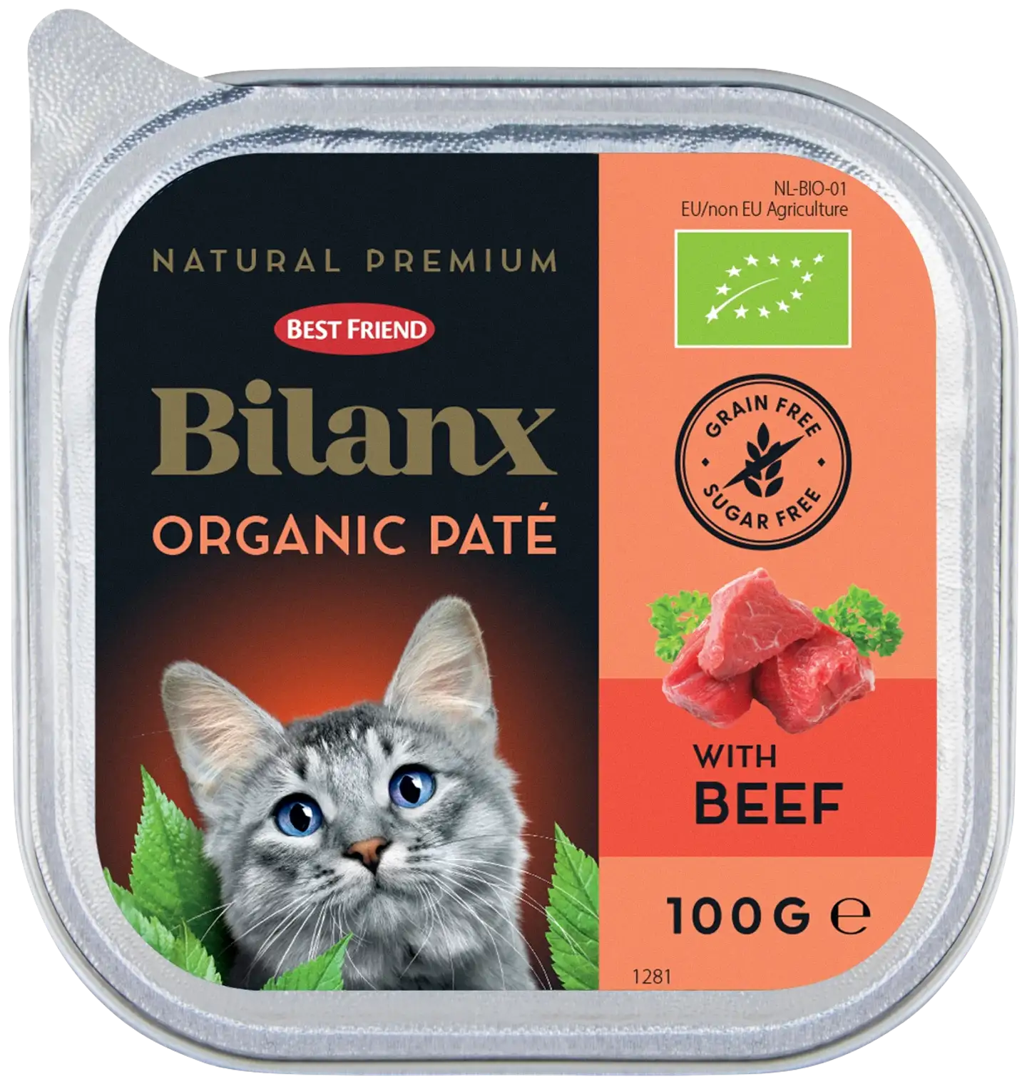 Best Friend Bilanx Luomu nautapatee kissoille 100g