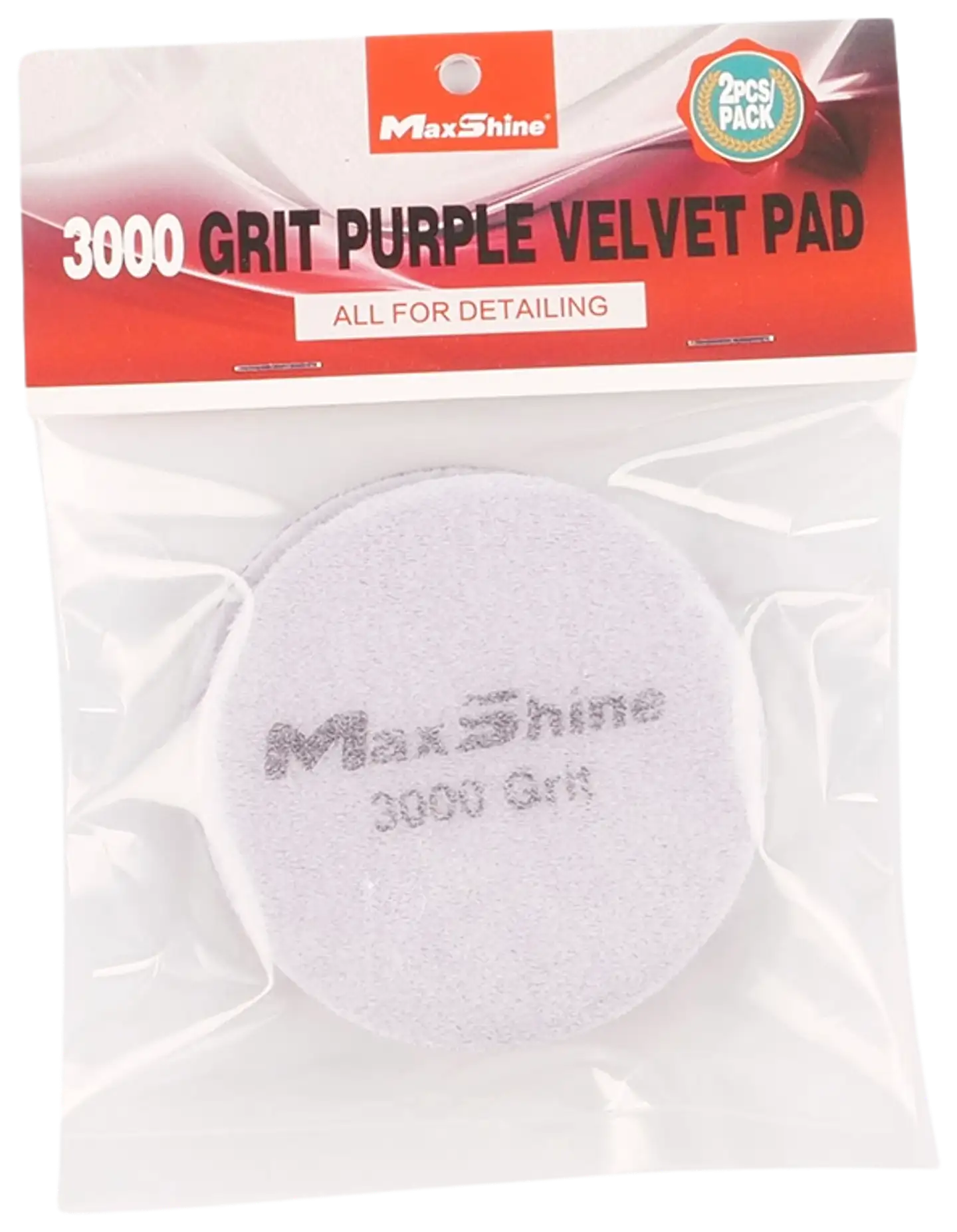 Maxshine velvet pad samettilaikka 135mm keskivaikeiden maalipinnan vaurioiden korjaamiseen, esim. maalisumurajat - 4