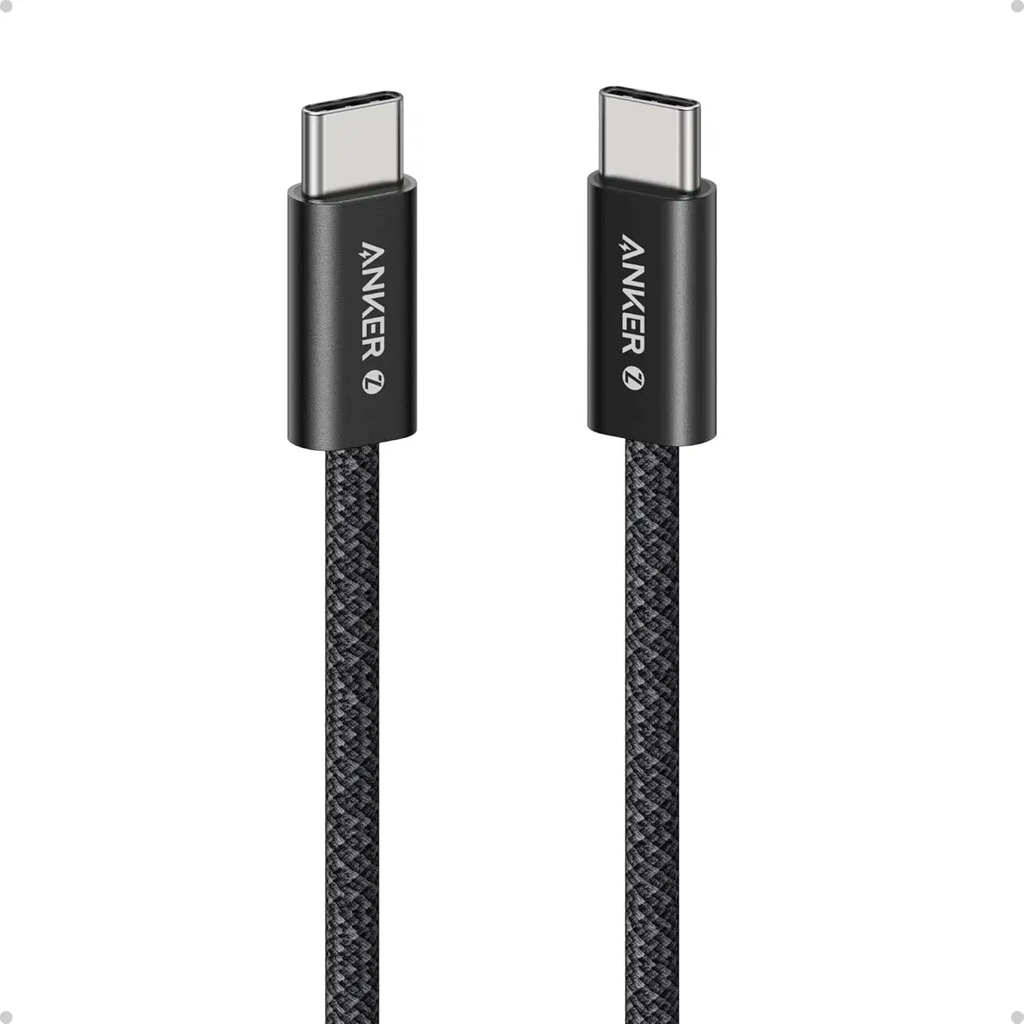 Anker Zolo USB-C - USB-C, musta,  1m kaapeli