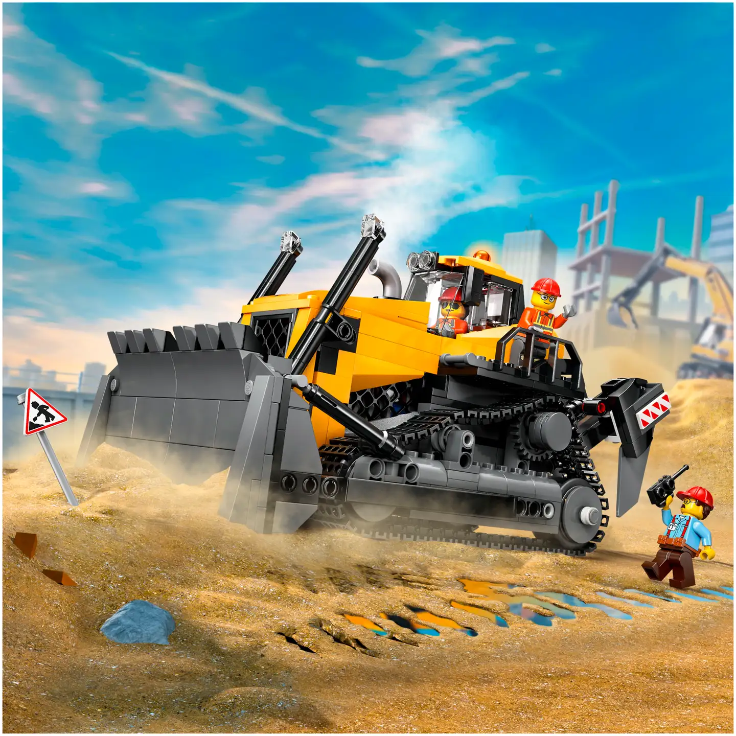 LEGO® City Big Vehicles 60466 Keltainen puskutraktori - 5