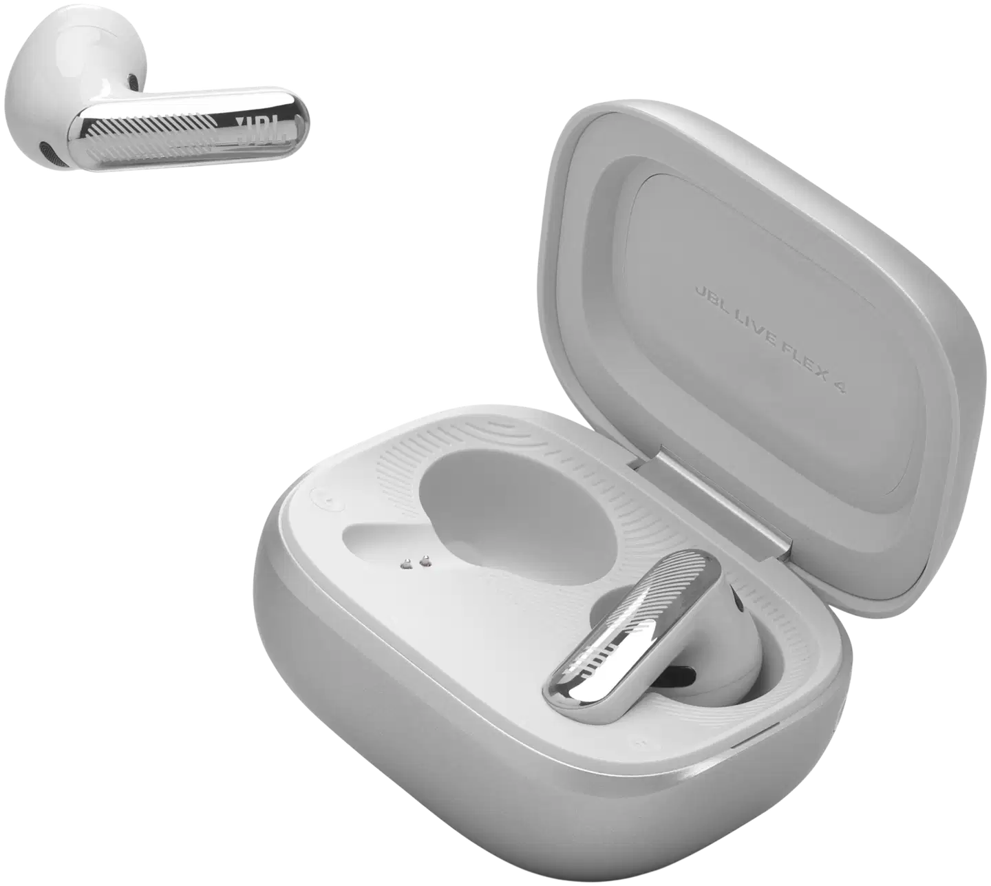 JBL langattomat vastamelunappikuulokkeet Live Flex 4 hopea - 10