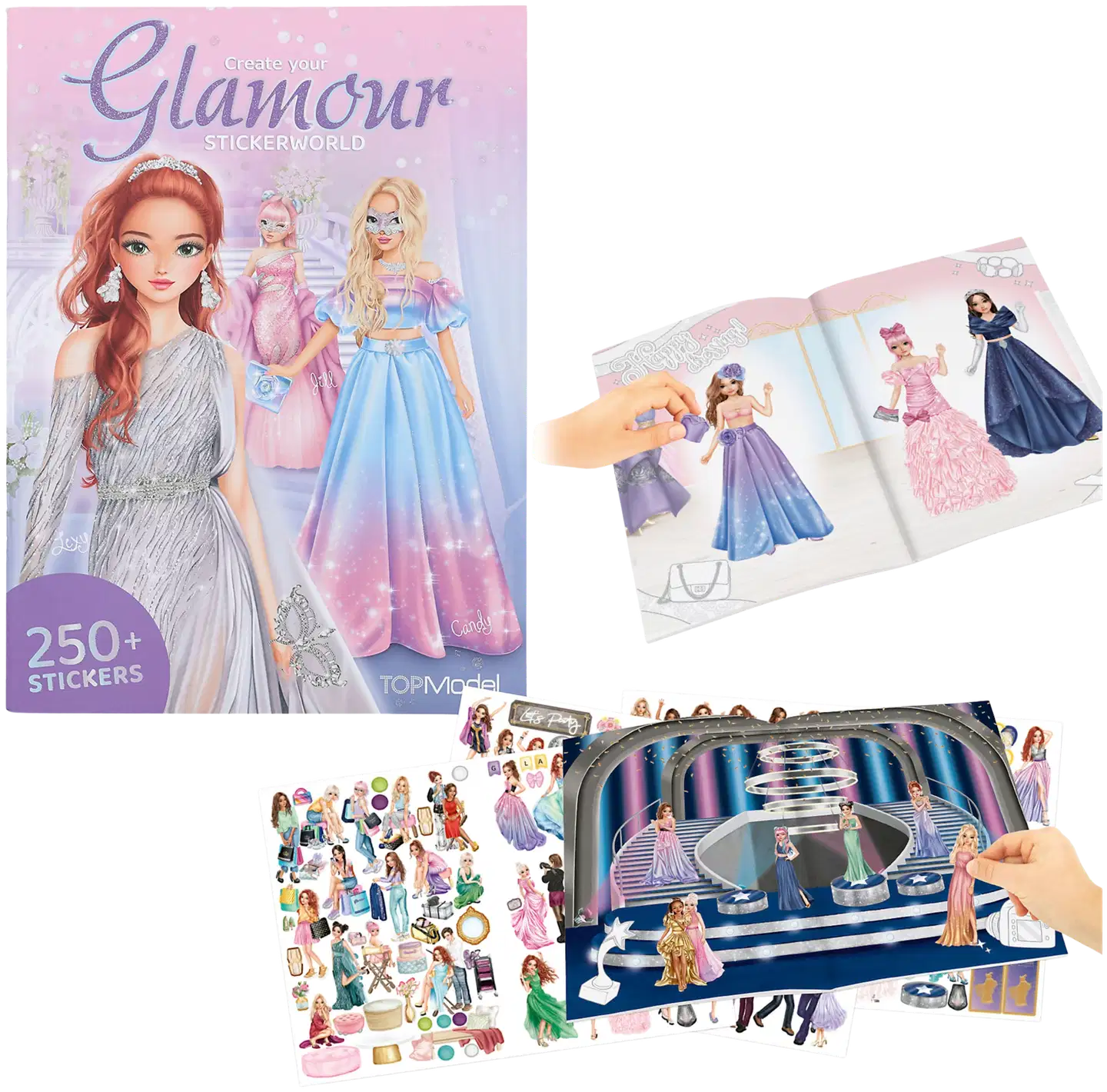 TOPModel Glamour Stickerworld tarrakirja - 2