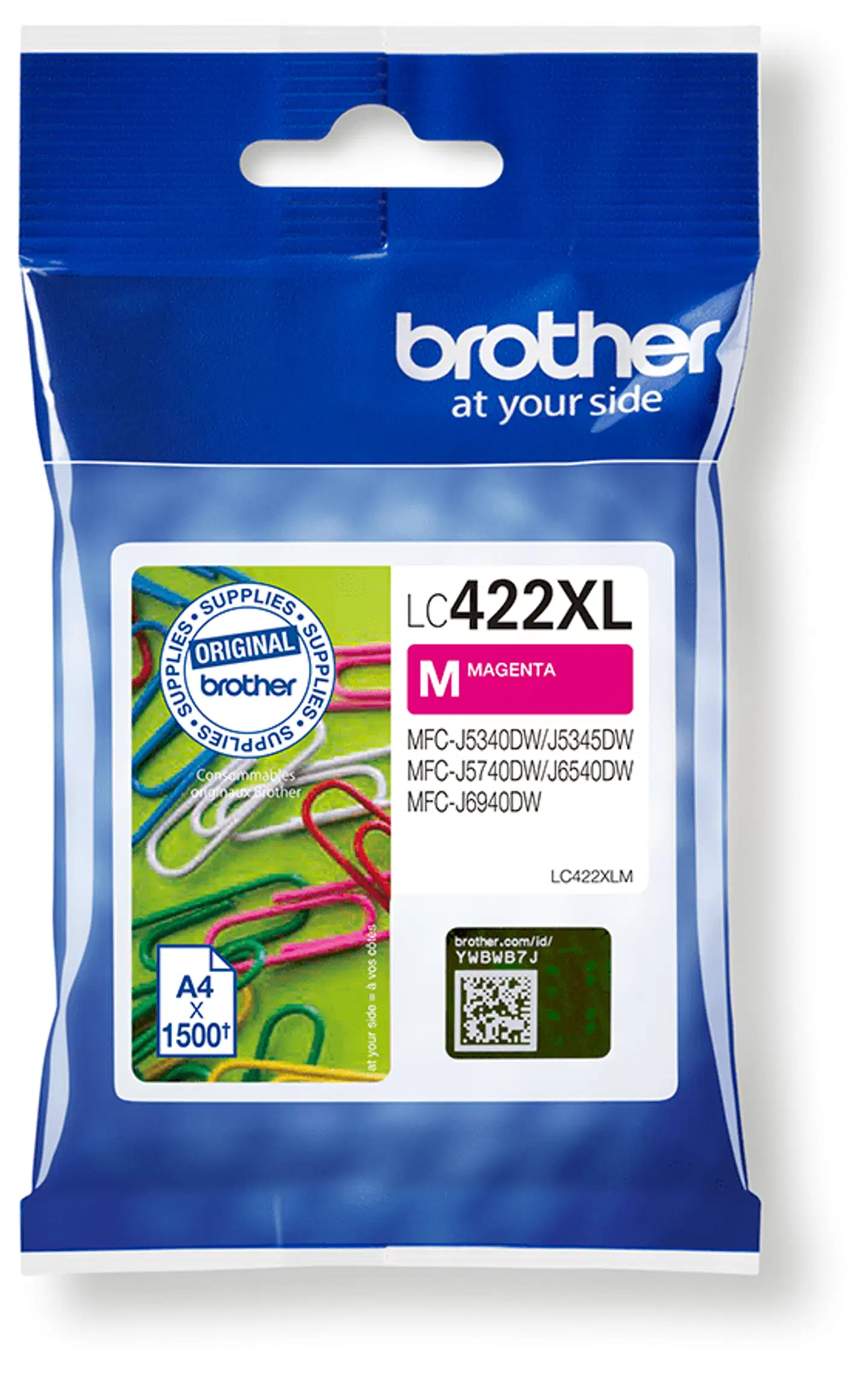 Brother mustepatruuna LC422XLM magenta - 1