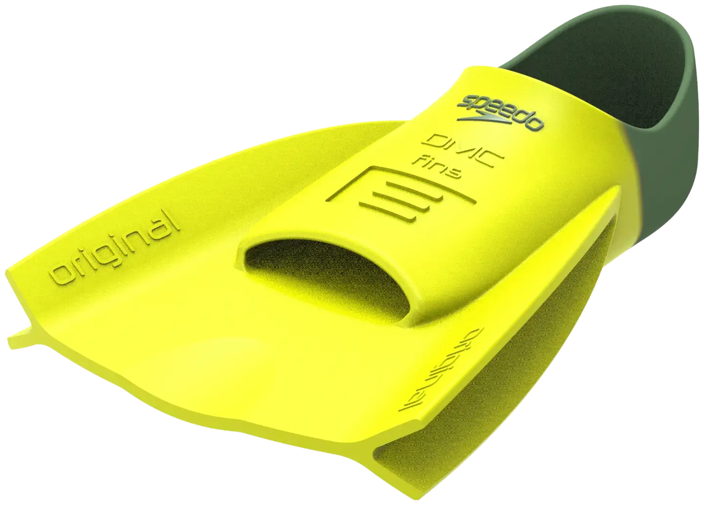Speedo dmc original fin räpylät m - Hyper yellow/olive - 2