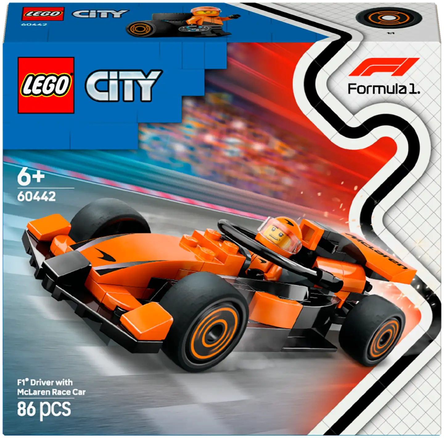 LEGO® City F1®-kuljettaja ja McLaren-kilpa-auto 60442 - 2