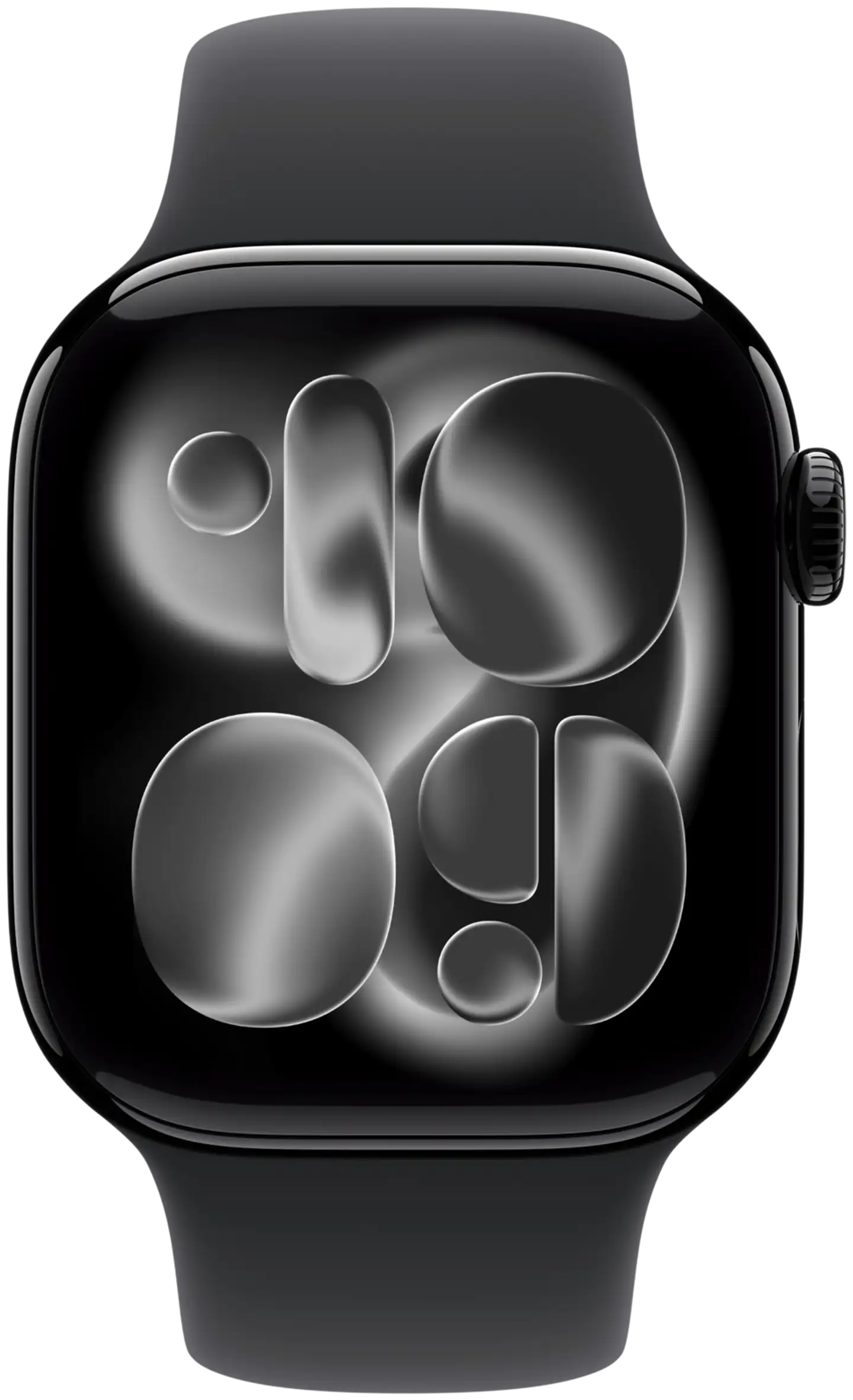Apple Watch Series 11 GPS 42mm musta alumiinikotelo, musta sport ranneke - M/L - MEQU4QN/A - 1