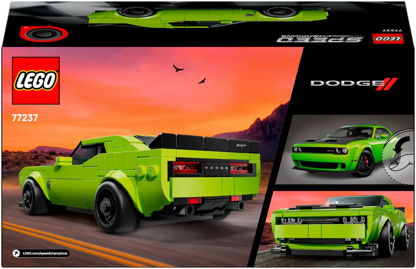 LEGO Speed Champions 77237 Dodge Challenger SRT Hellcat urheiluauto - 3